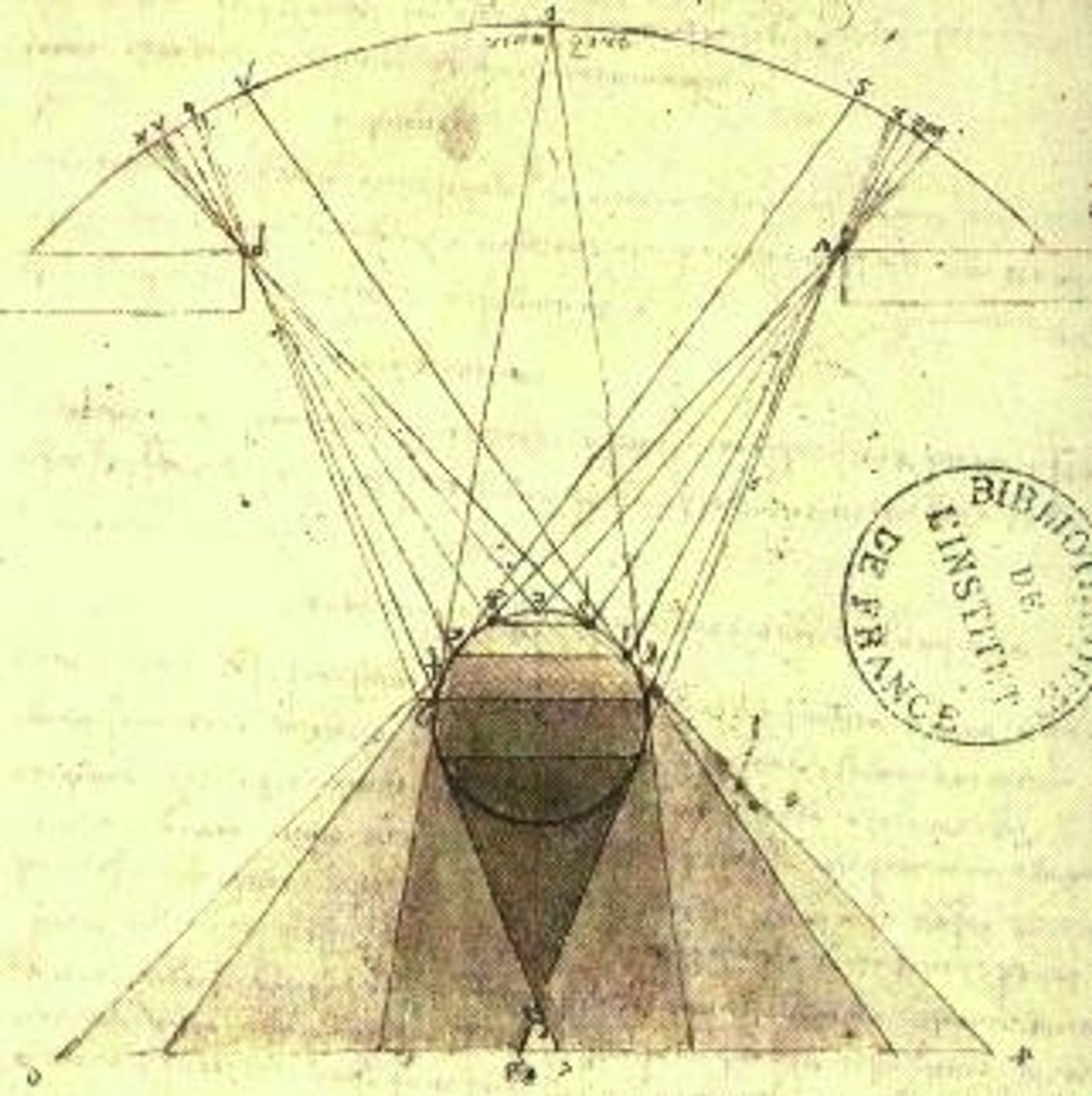 Study of the Graduations of Shadows on Spheres by Leonardo da Vinci