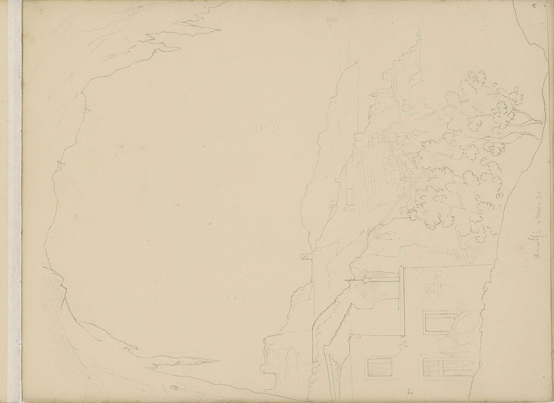 Kust van Amalfi by Jacobus Everhardus Josephus van den Berg
