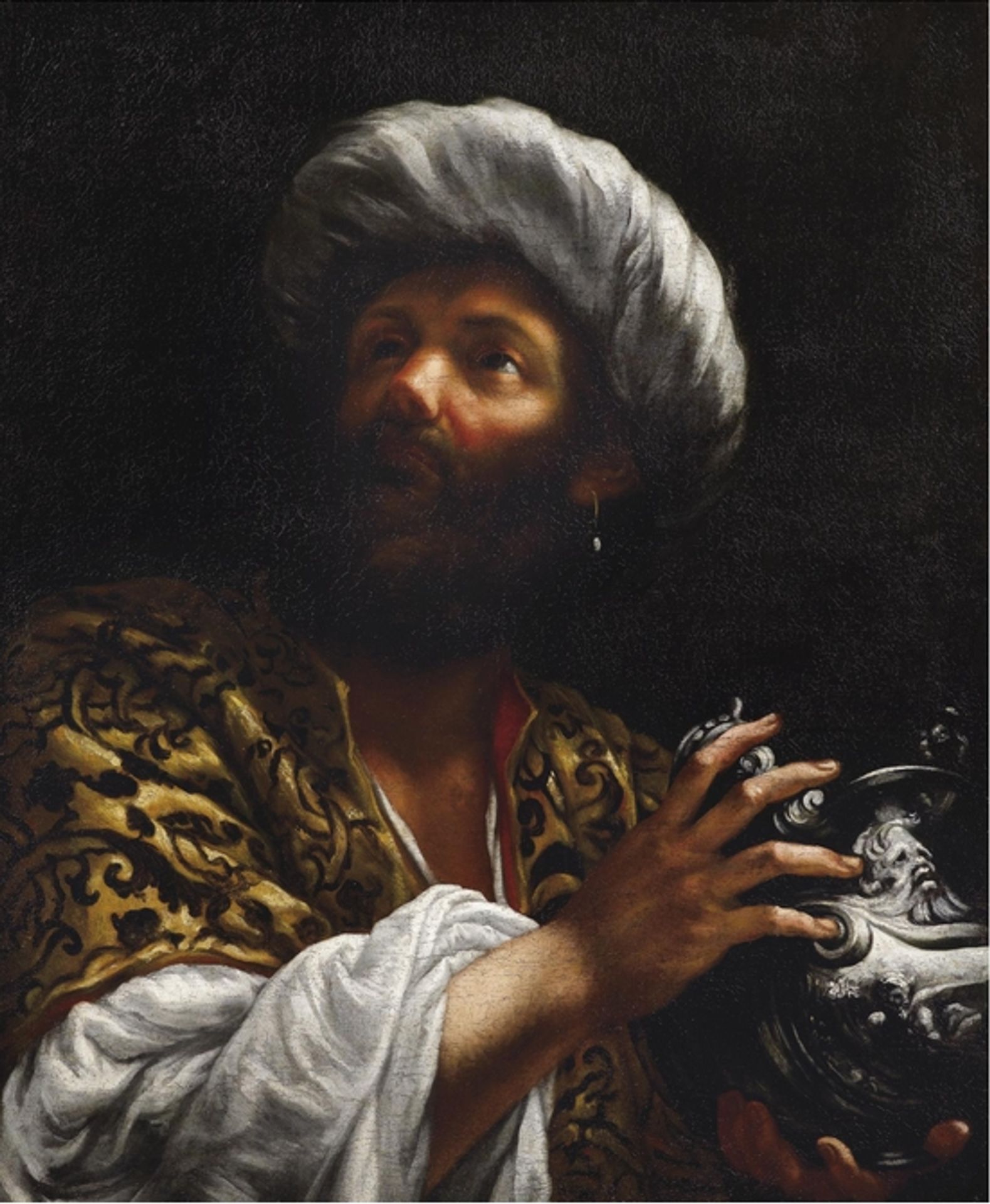 Head of a Bearded Man, Probably One of the Magi by Giovanni Battista Gaulli
