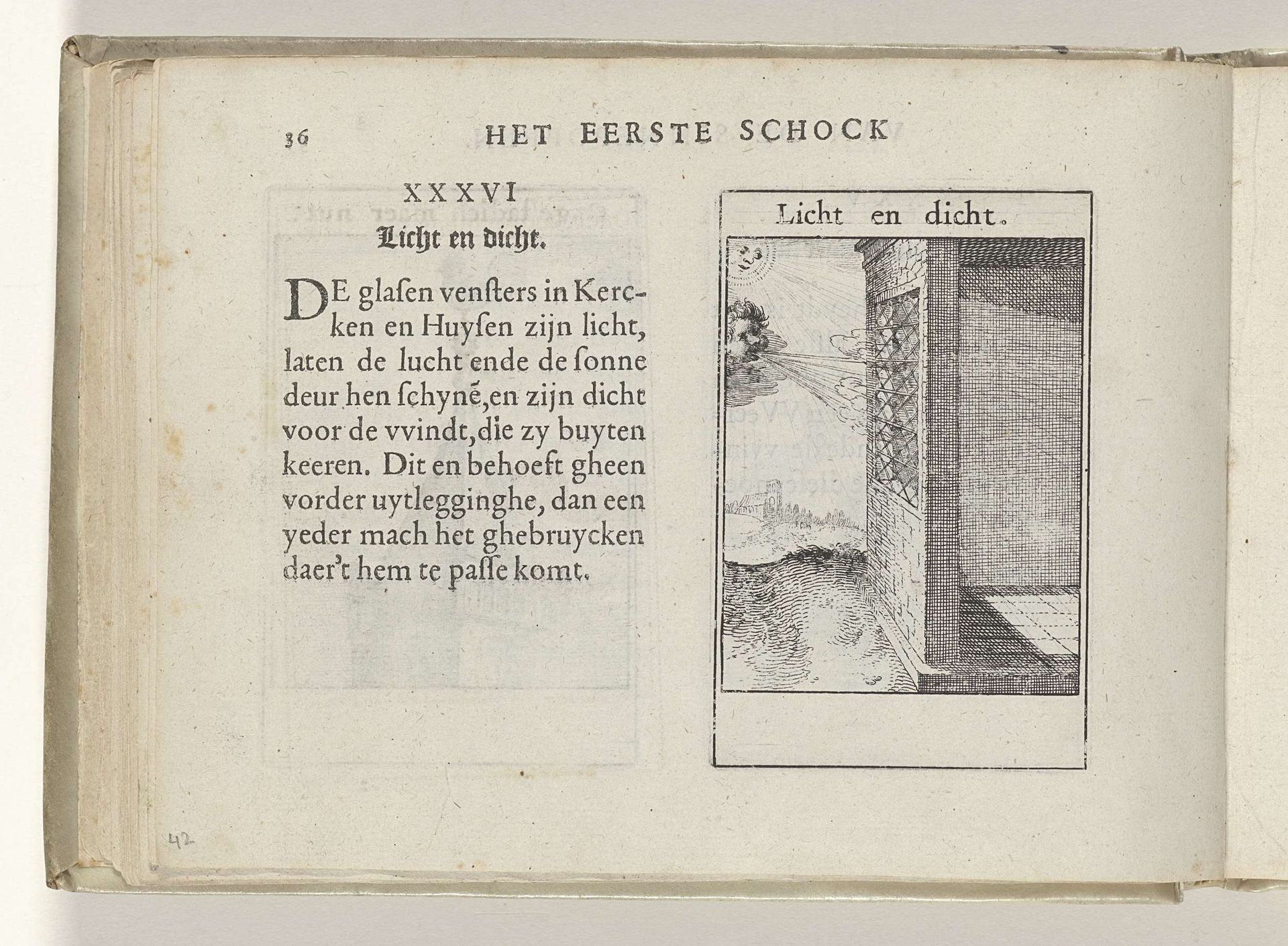 XXXVI Licht en dicht by Roemer Visscher