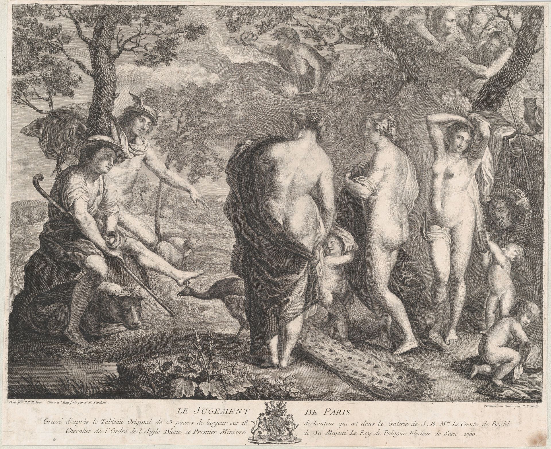 The Judgment of Paris by Pierre François Tardieu