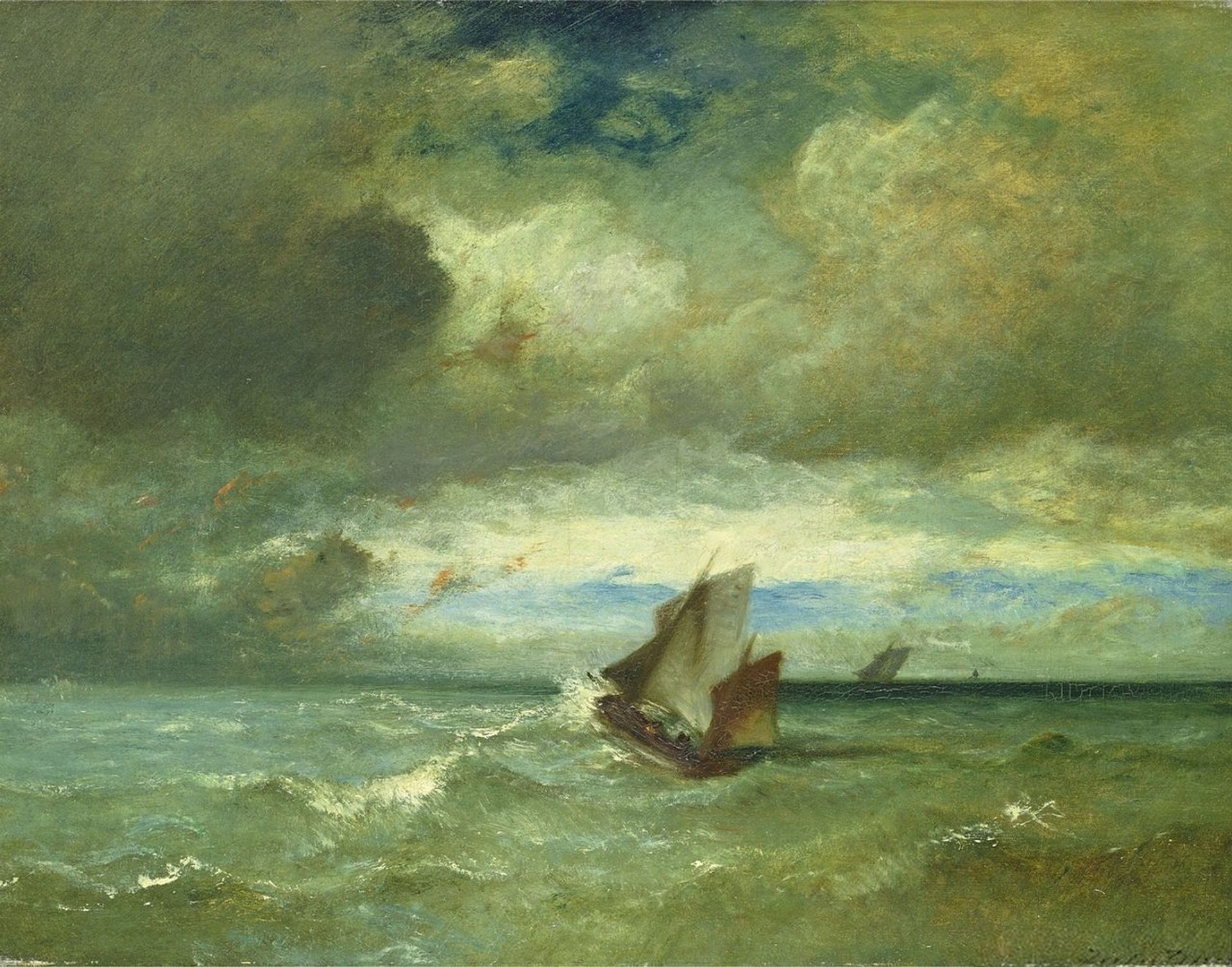 Choppy Sea by Jules Dupre