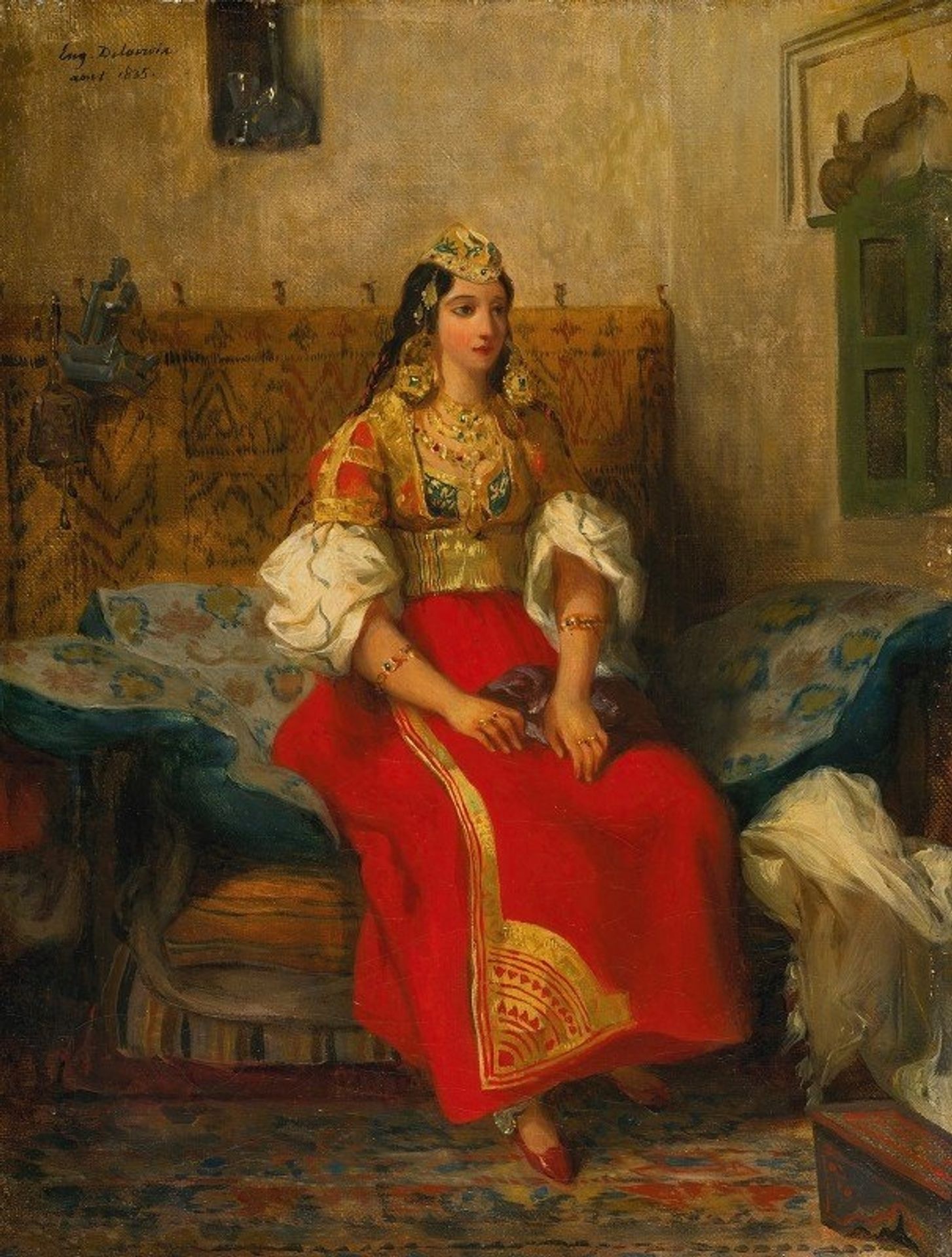 Juive de Tanger en costume d’appart by Eugène Delacroix