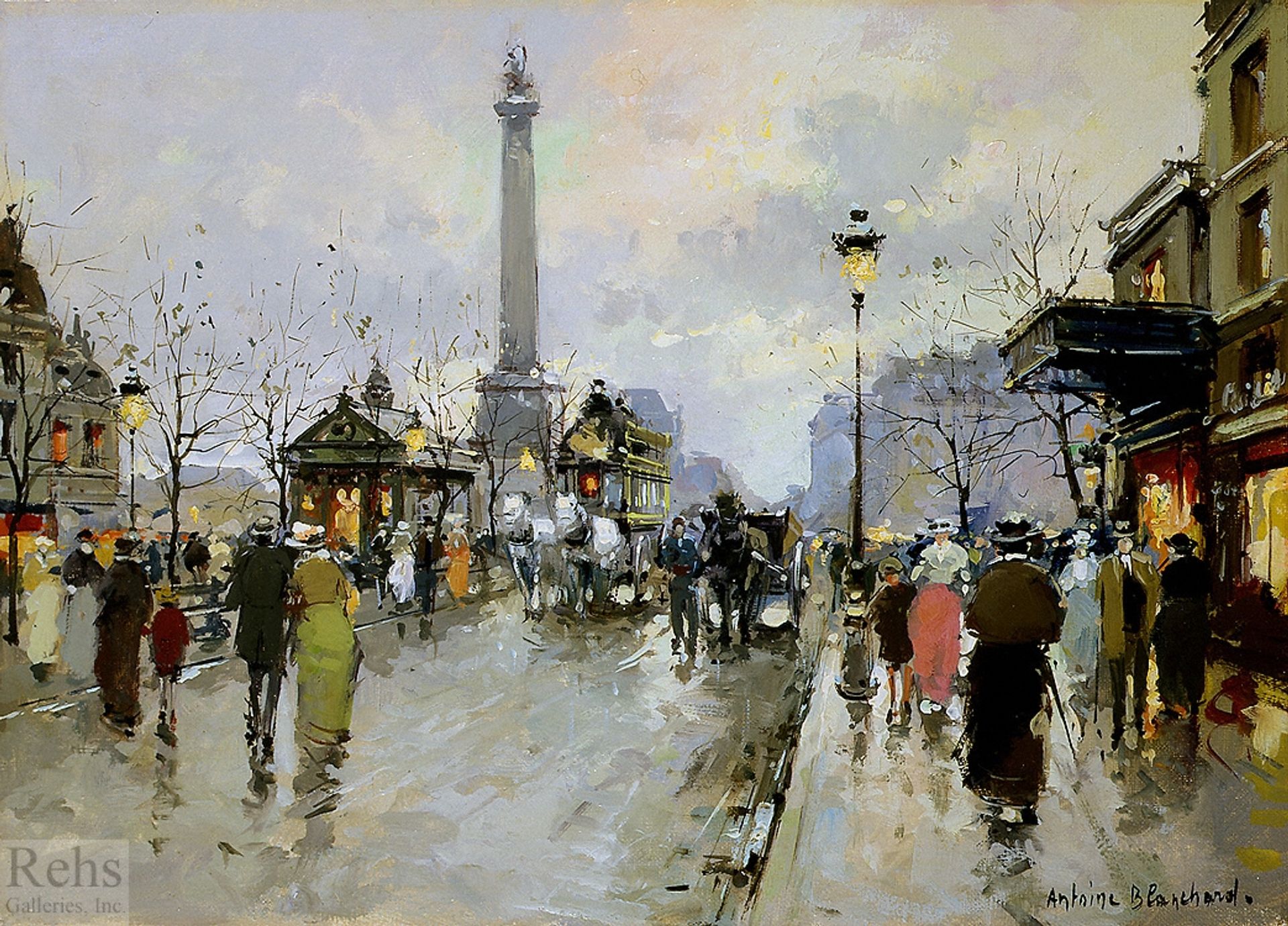 Place de la Bastiile by Antoine Blanchard