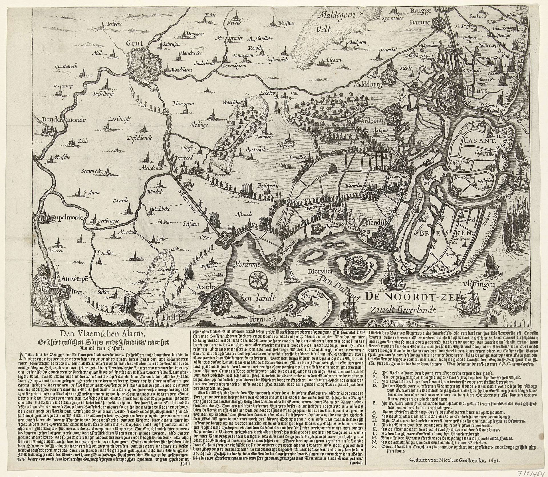 Vlaamse Alarm, 1621 by Nicolaes van Geelkercken