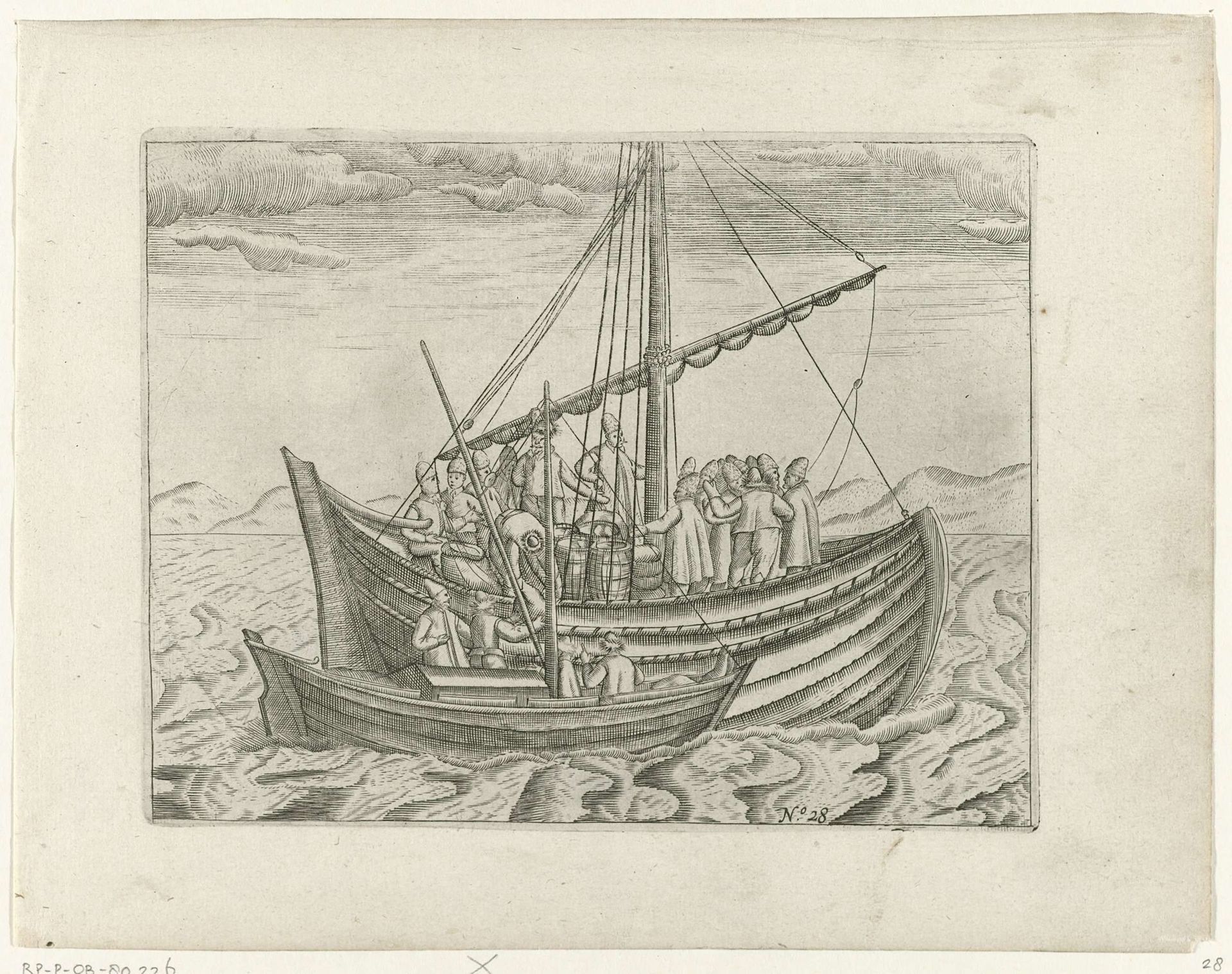 De ontmoeting met een Russische lodja, 1597 by Anonymous