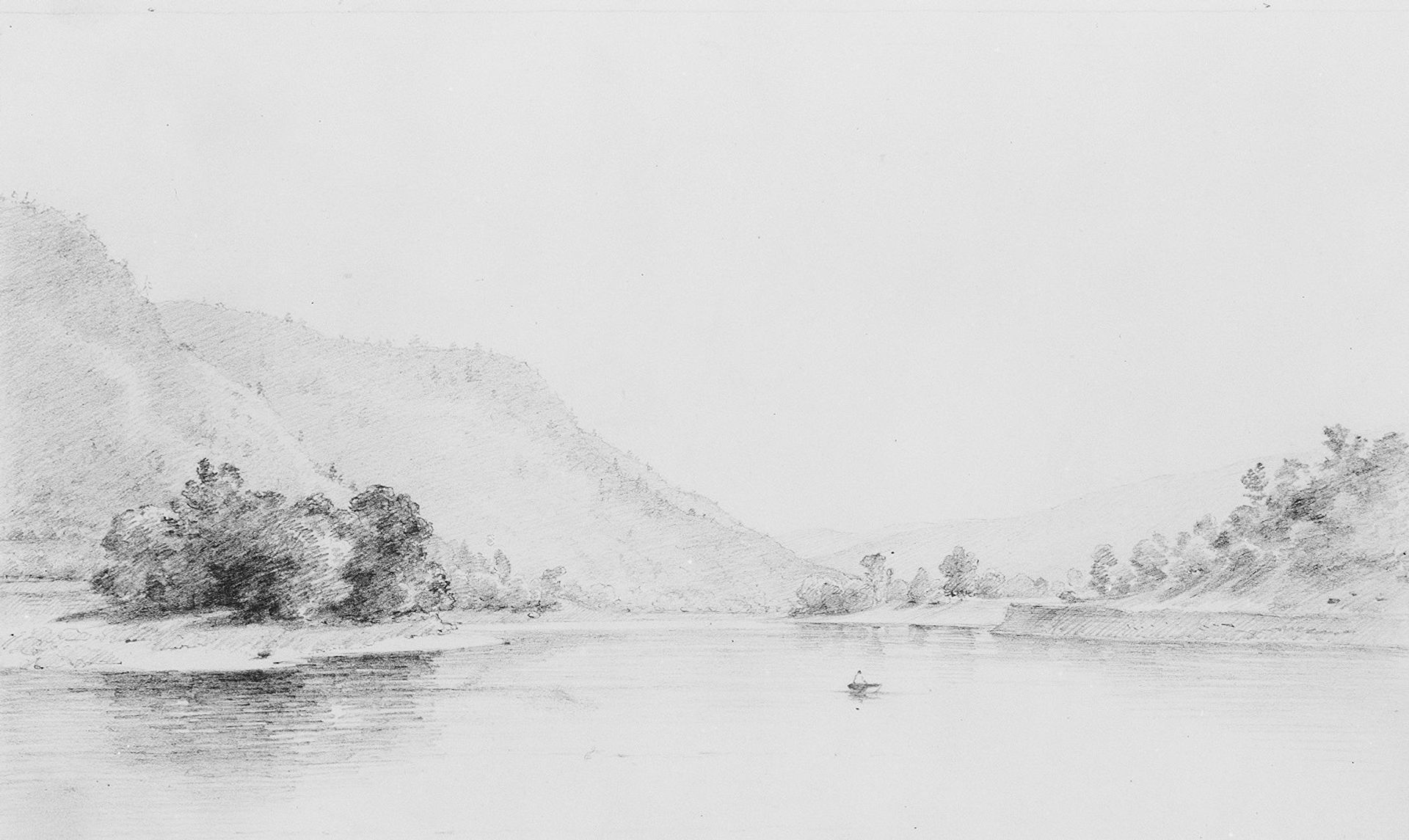 Nanticoke, Pennsylvania (The Susquehanna at Nanticoke) by Thomas Addison Richards