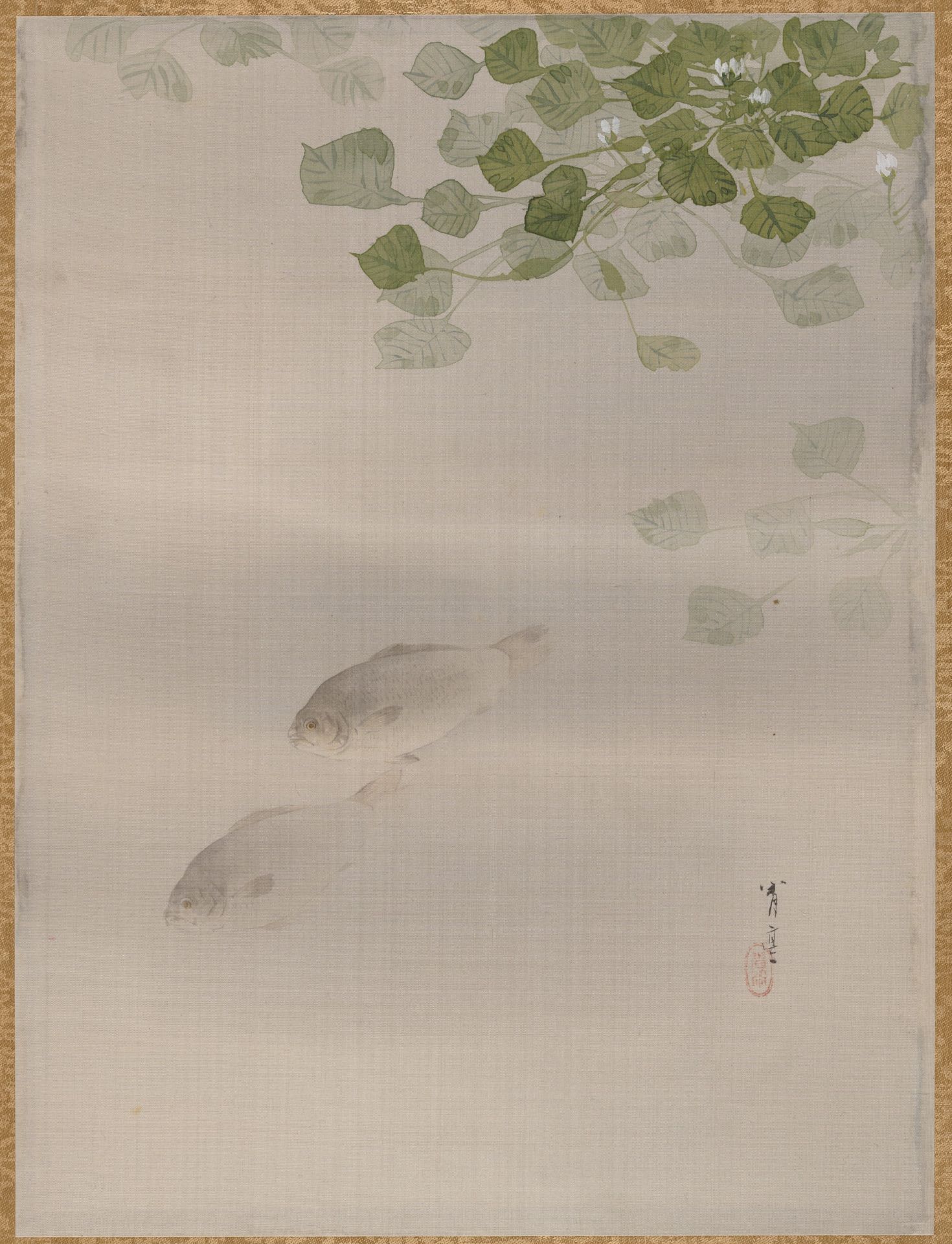 Fishes by Watanabe Seitei 渡辺省亭