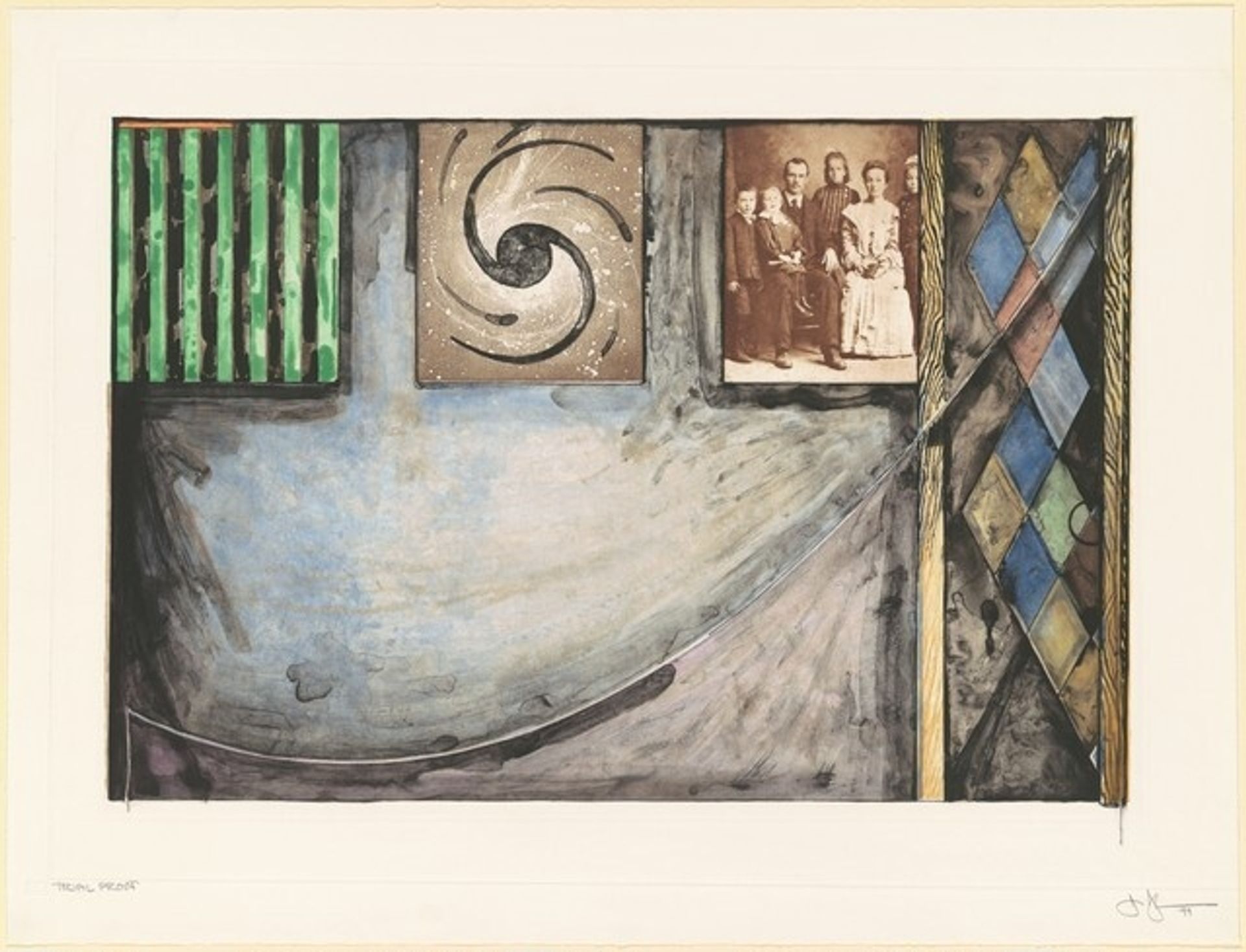 Untitled (Embassies) [trial proof] by Jasper Johns