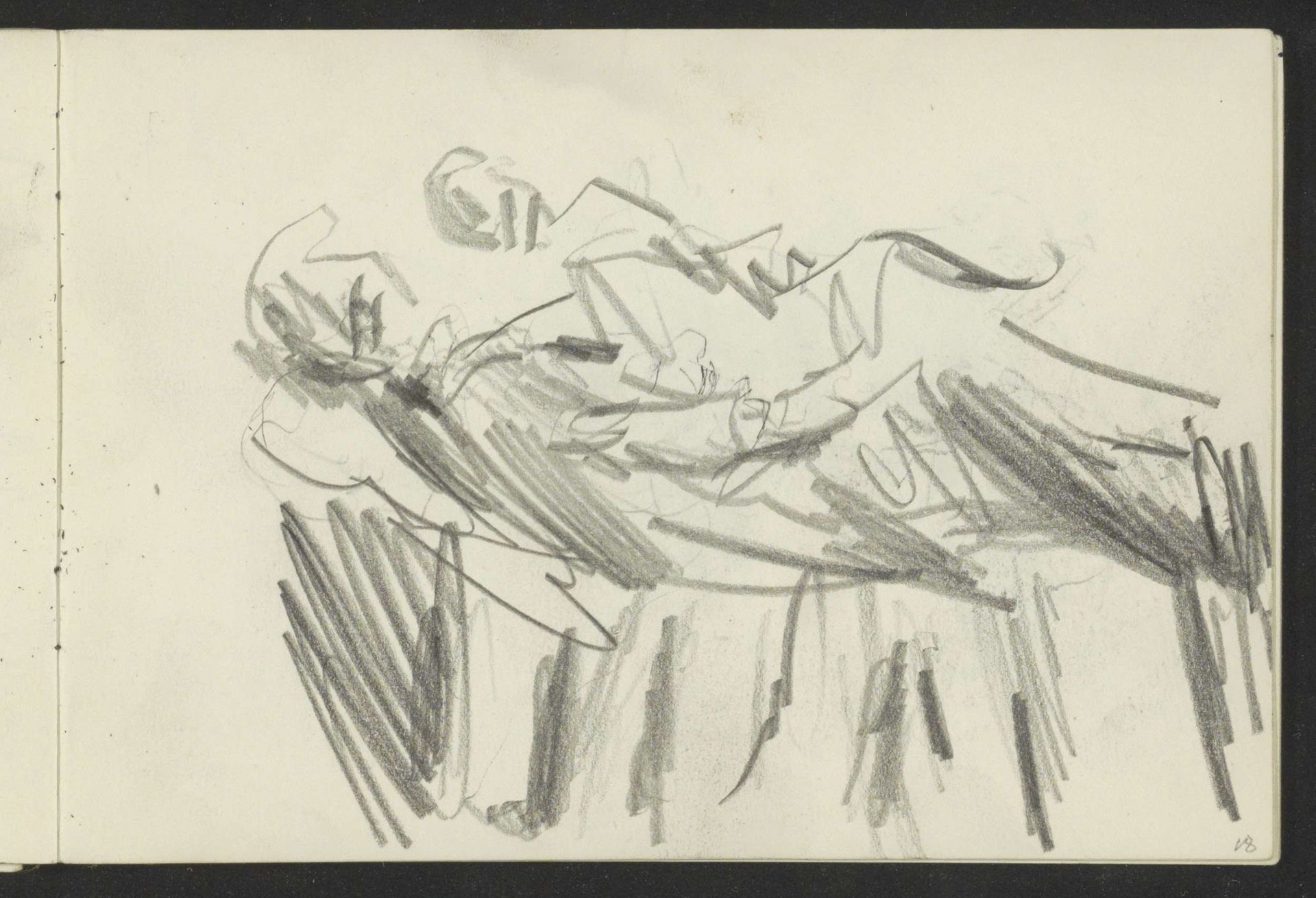 Staande figuren, in profiel by Isaac Israels