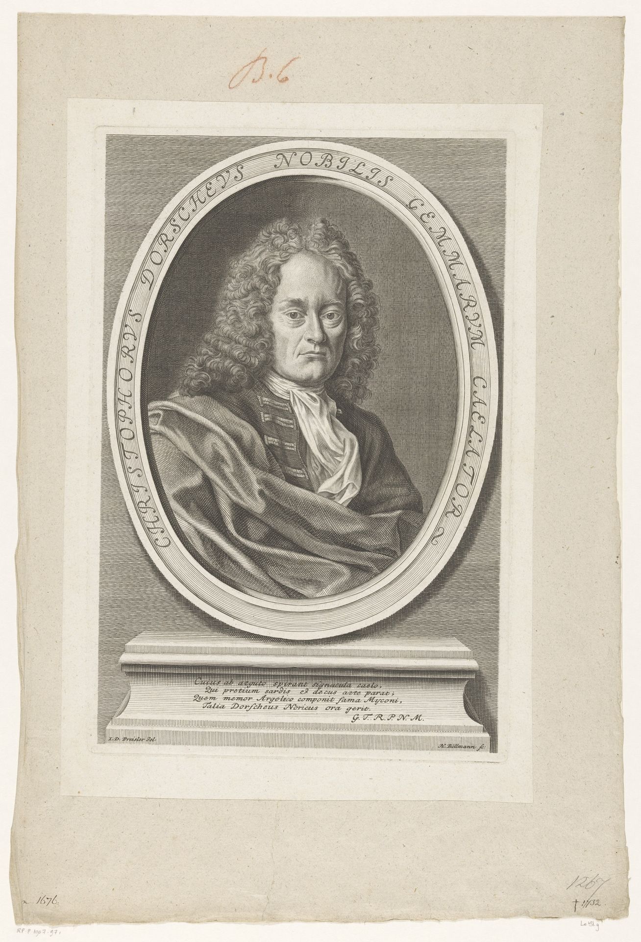 Portret van Christoph Dorsch by Hieronymus Böllmann