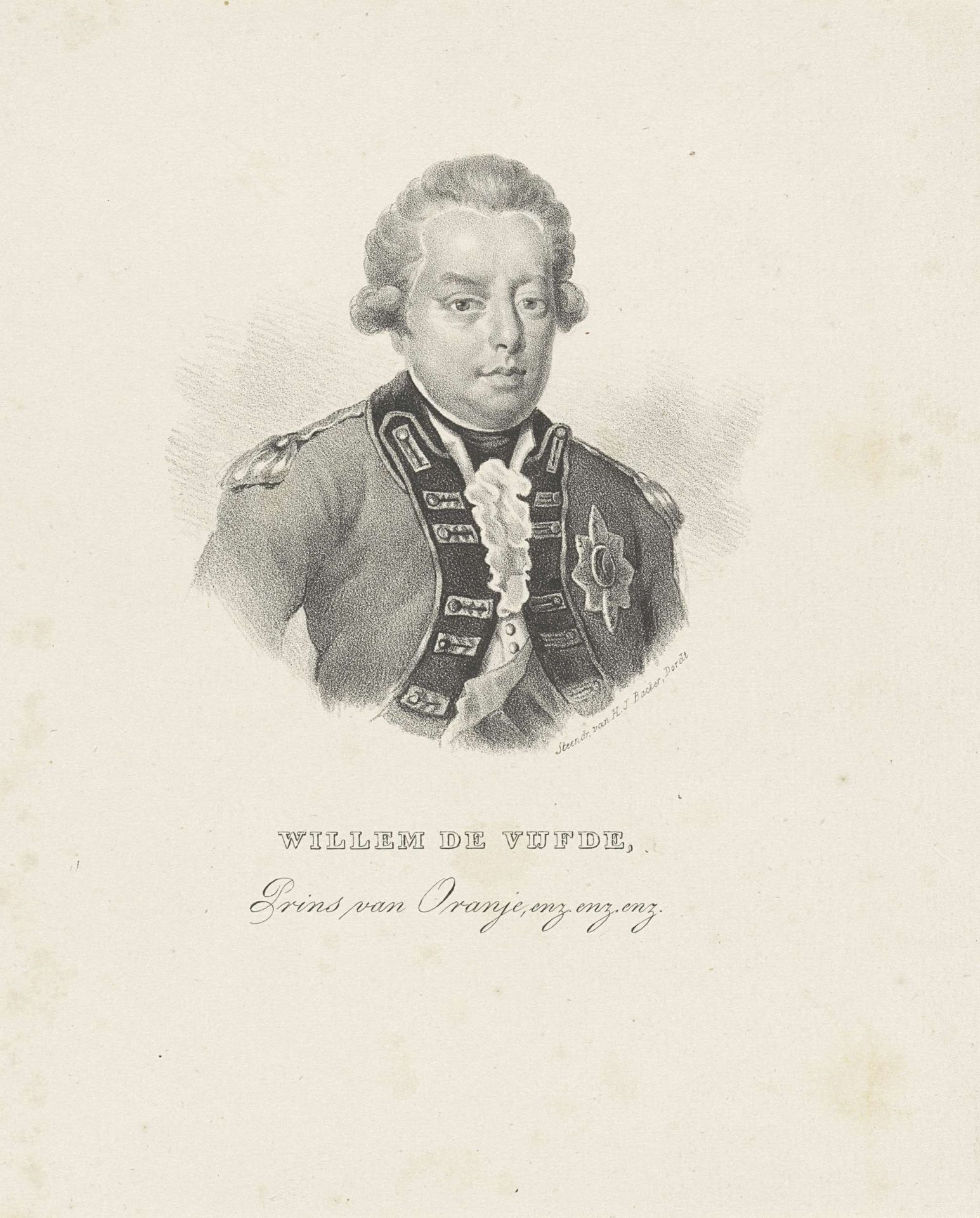 Portret van Willem V, prins van Oranje-Nassau by Anonymous