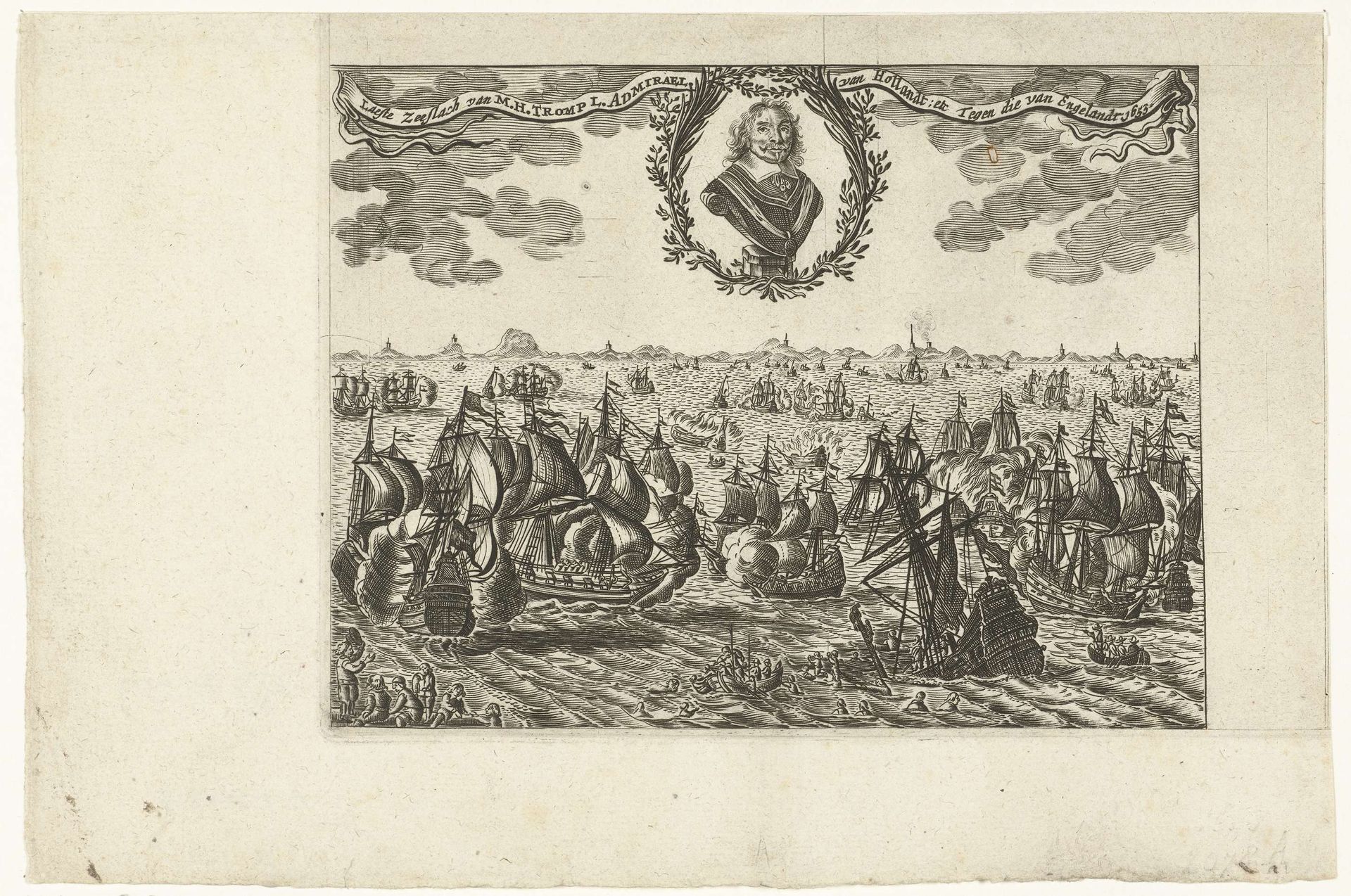 Zeeslag bij Terheide, 1653 by Anonymous