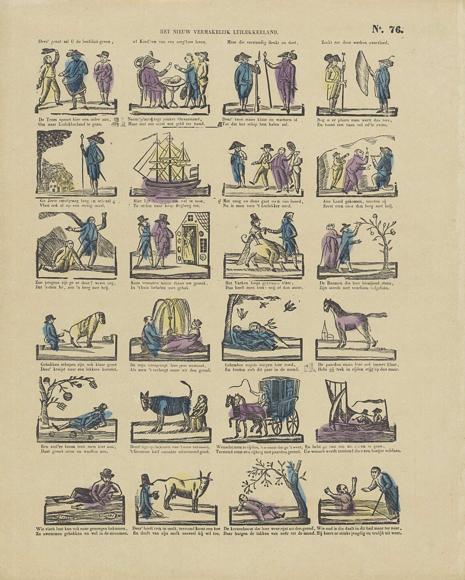 Het nieuw vermakelijk luilekkerland by P.C.L. van Staden & Co.