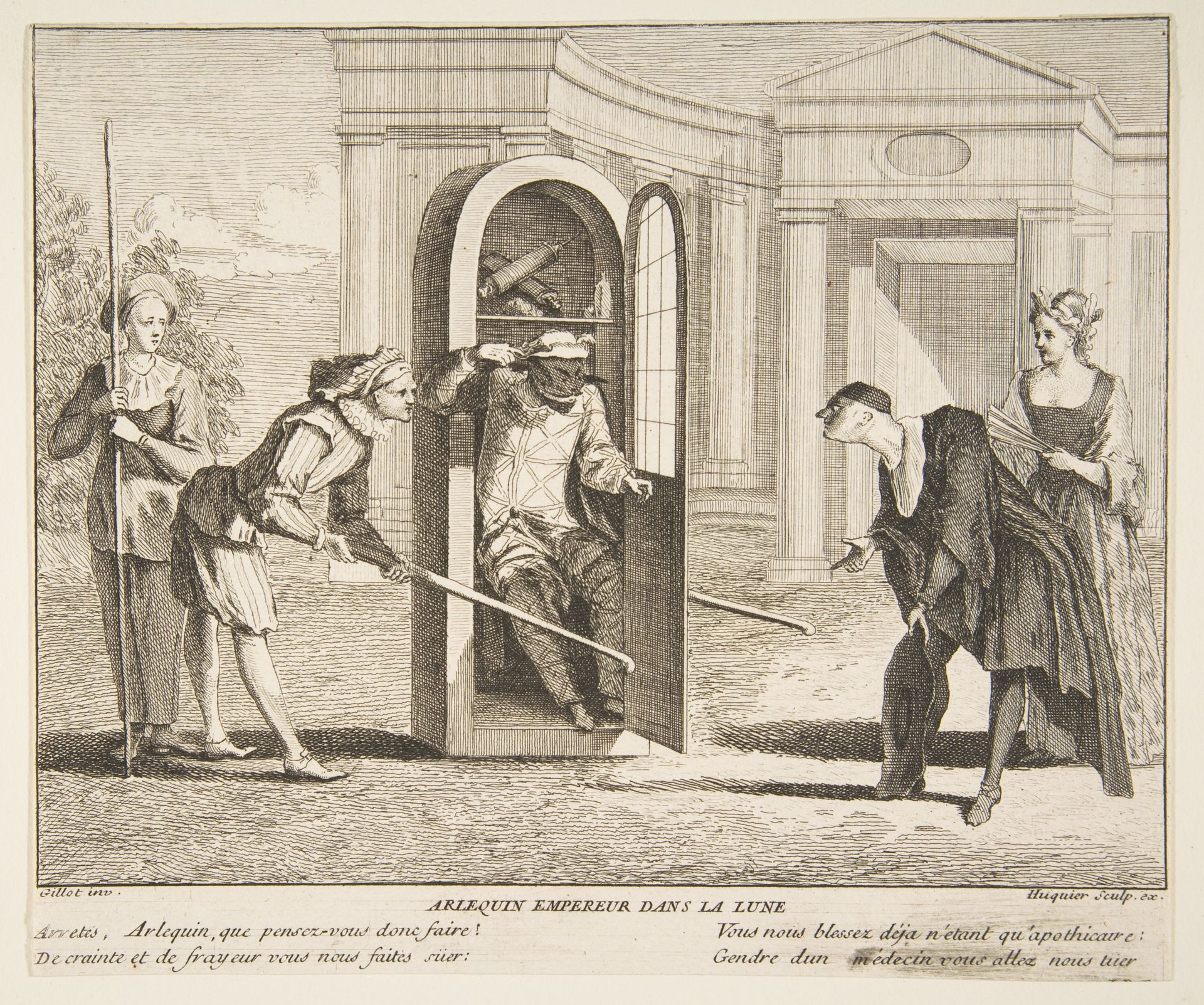 Harlequin, Emperor on the Moon by Claude Gillot