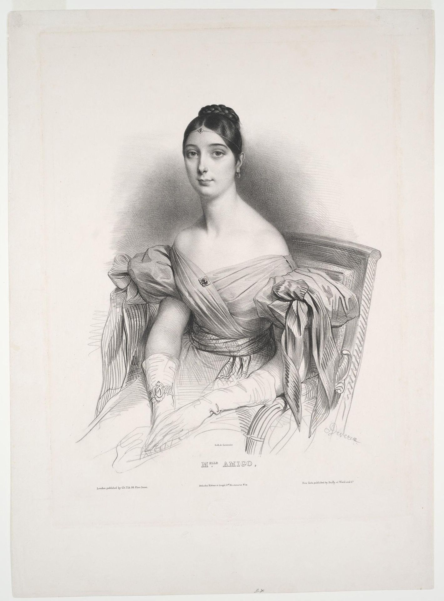Mlle. Amigo by Achille Devéria