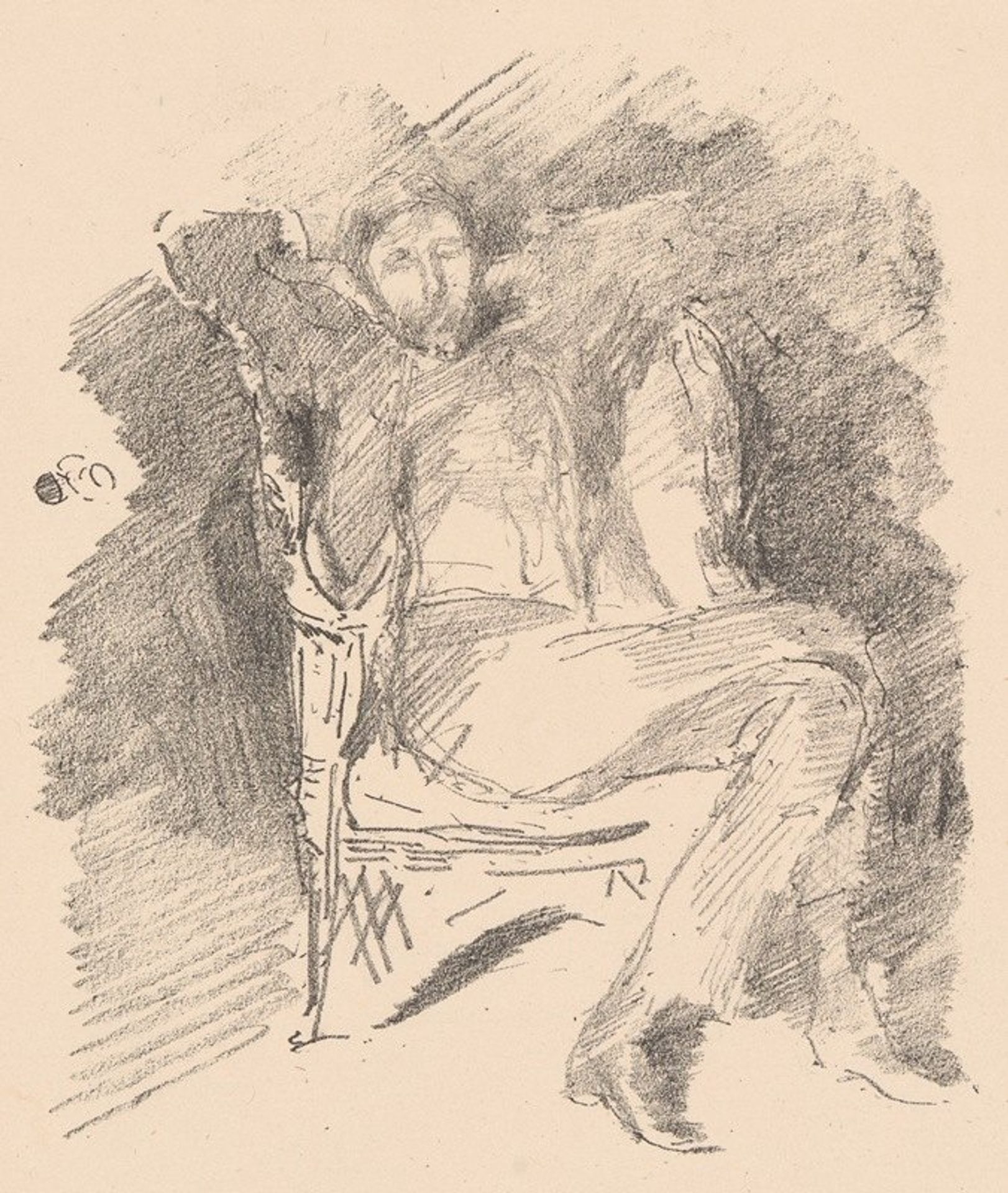 Firelight; Joseph Pennell by James Abbott McNeill Whistler