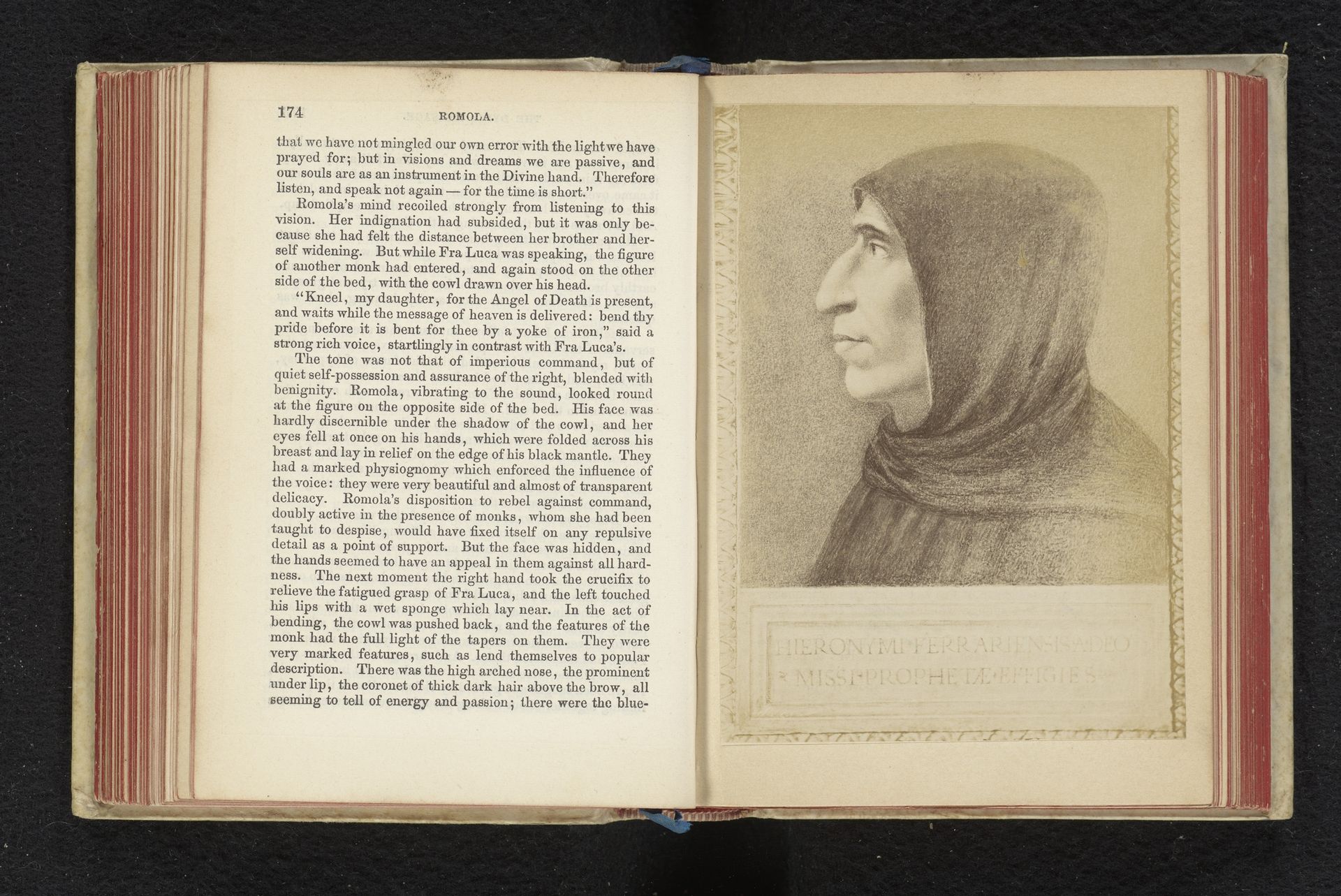 Fotoreproductie van een tekening naar een fresco met een portret van Girolamo Savonarola door Fra Bartolommeo by Giacomo Brogi