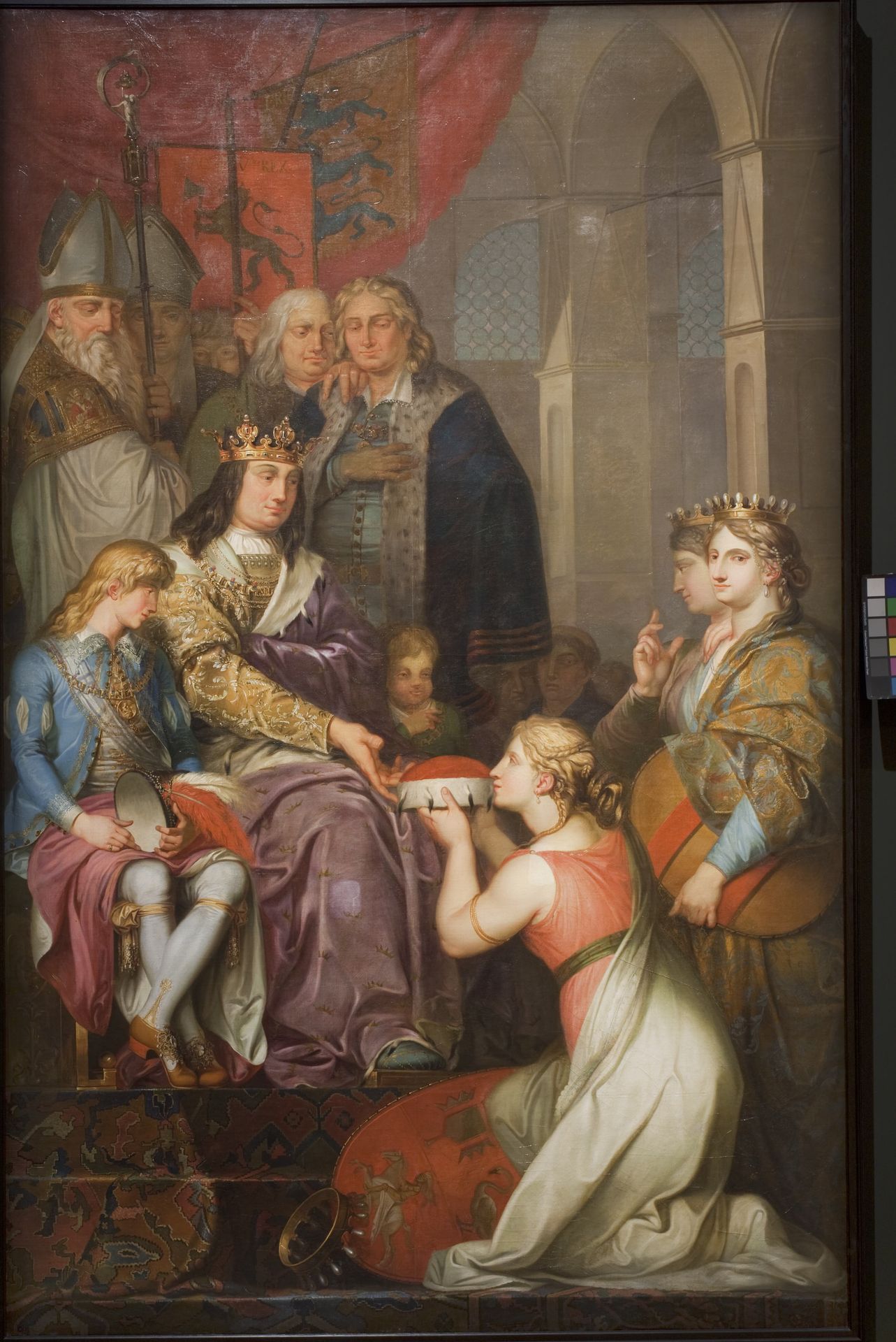 Christian I Proclaiming Holstein a Duchy in 1474. Painted for Christiansborg Castle by Nicolai Abildgaard
