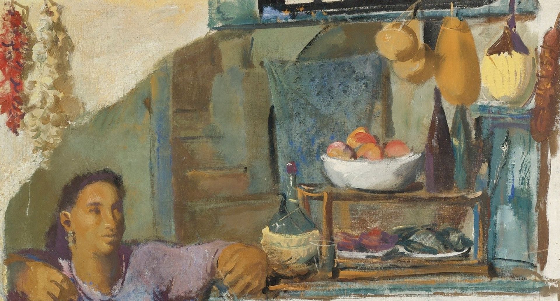Sidewalk Shop, Capri by Alexandre Jacovleff