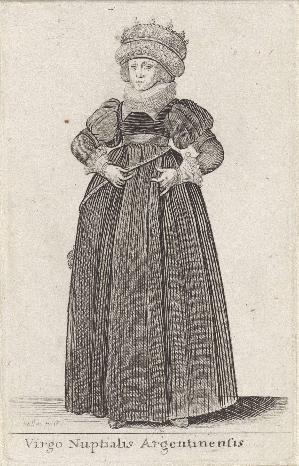 Virgo Nuptialis Argentinensis by Wenceslaus Hollar