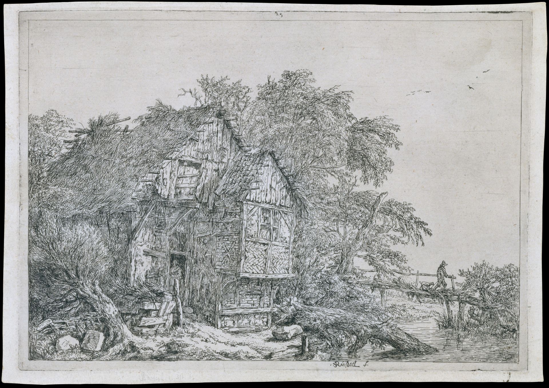 The Little Bridge (Le Petit Pont) by Jacob van Ruisdael