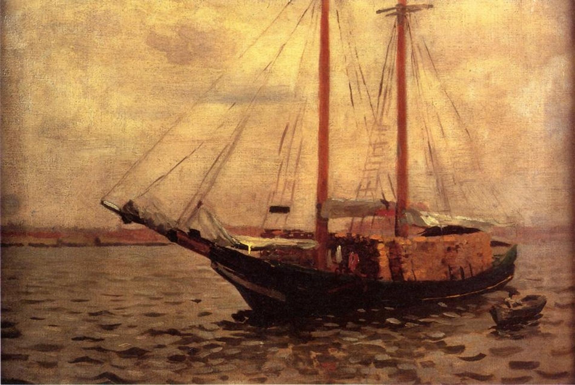 The Lumber Boat by Thomas Pollock Anshutz