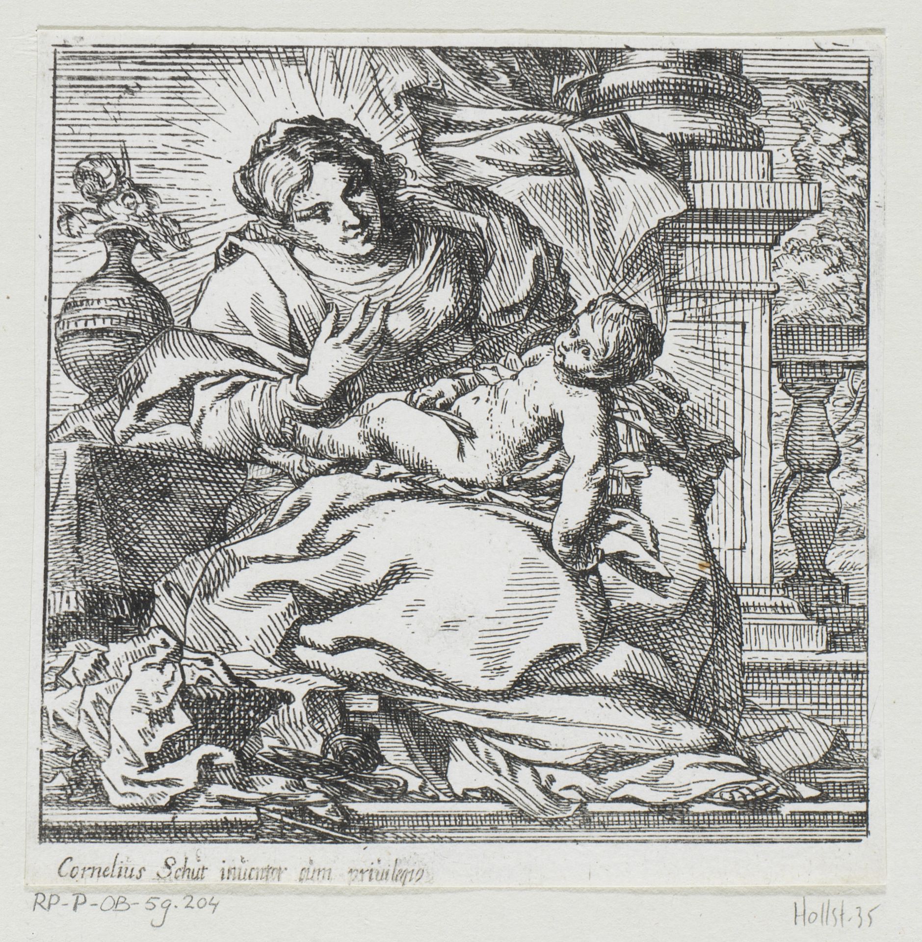 Madonna met kind by Cornelis Schut