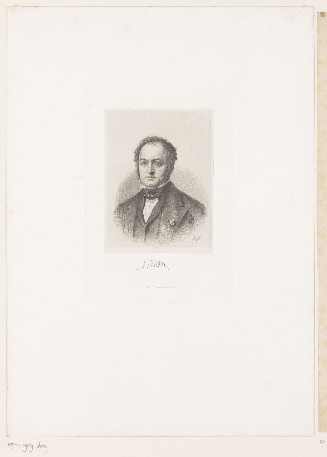 Portret van Alphonse Nothomb by Auguste Danse