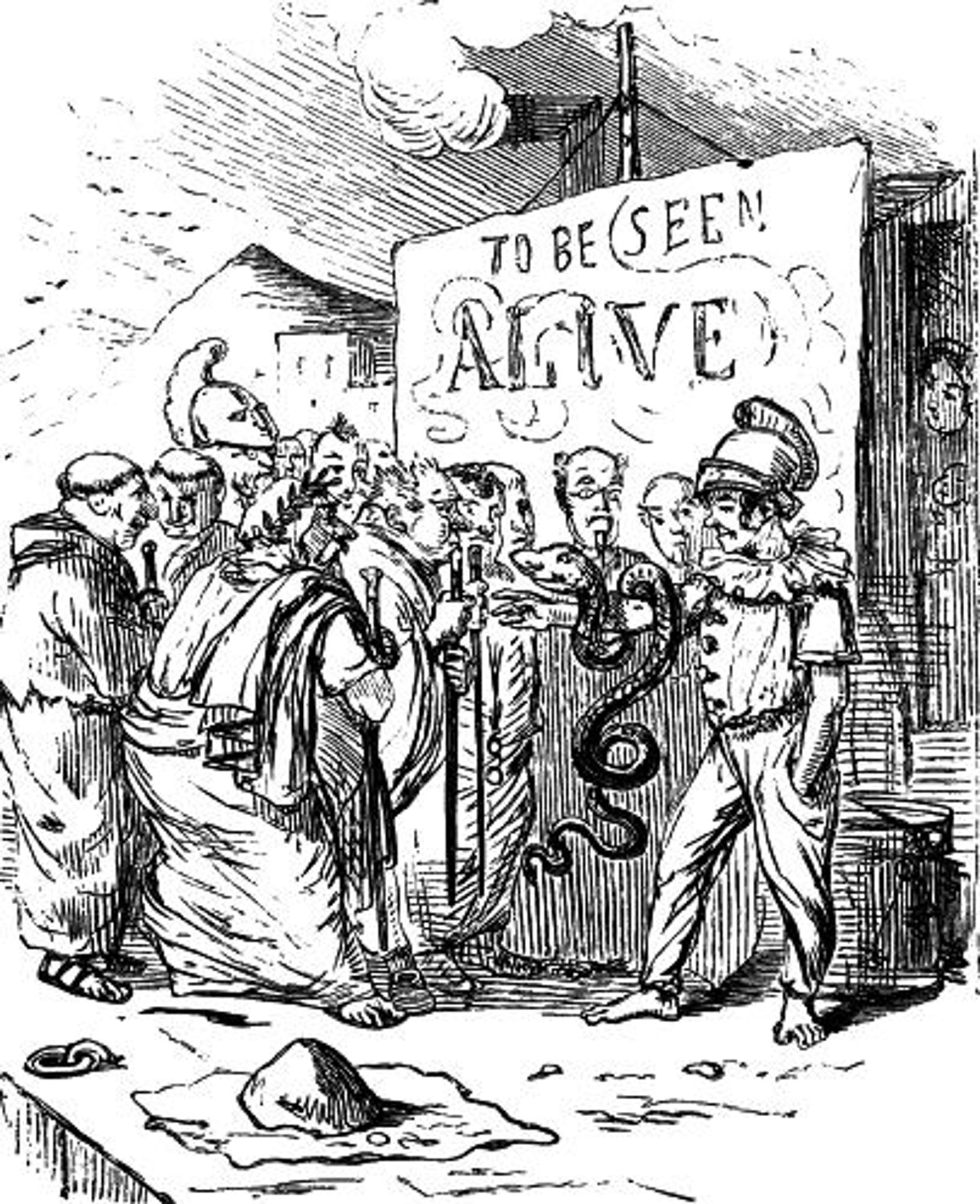 The Ambassadors purchasing Æsculapius by John Leech