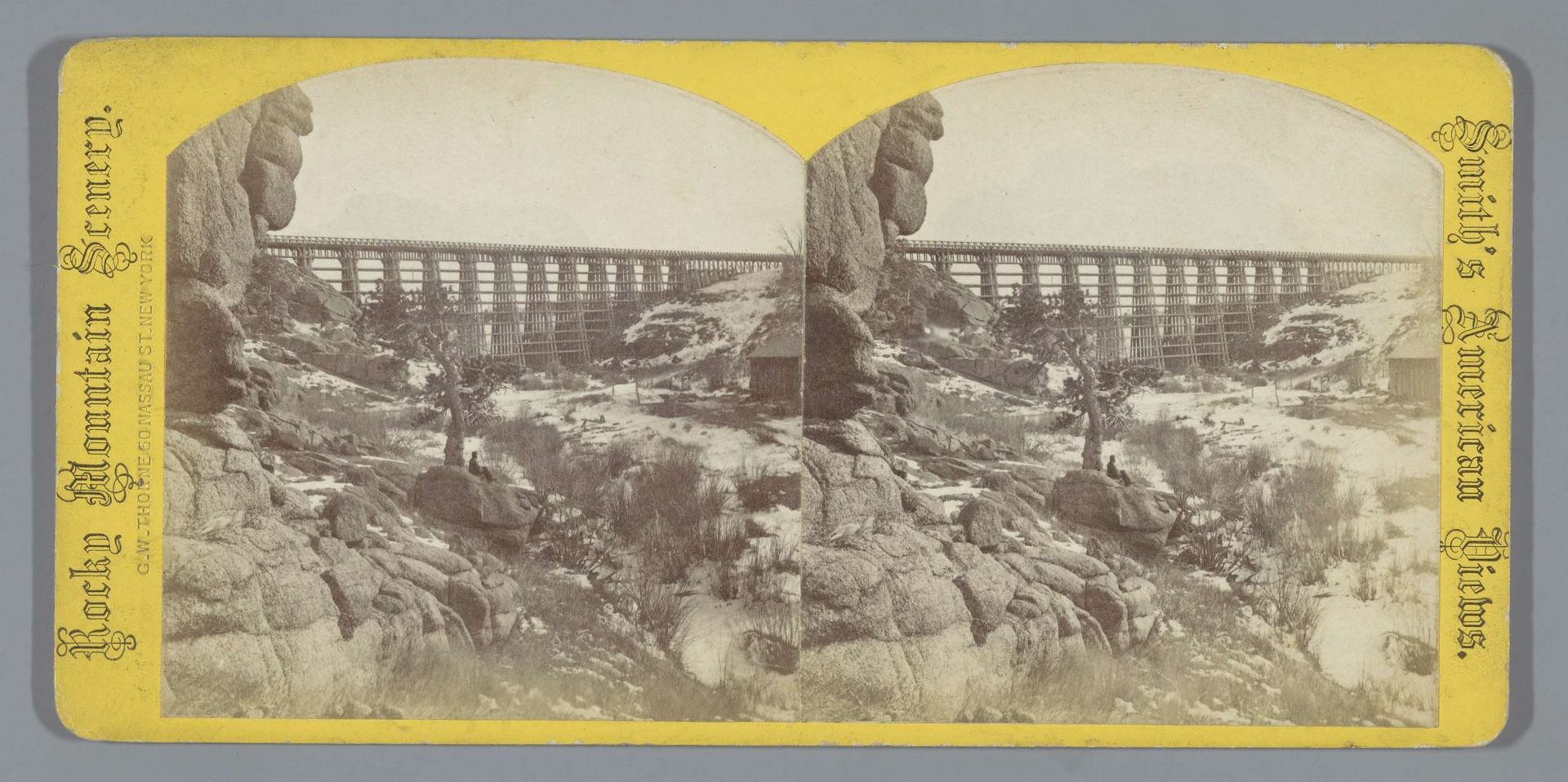 Dale Creek Crossing nabij Sherman, Wyoming by George W. Thorne