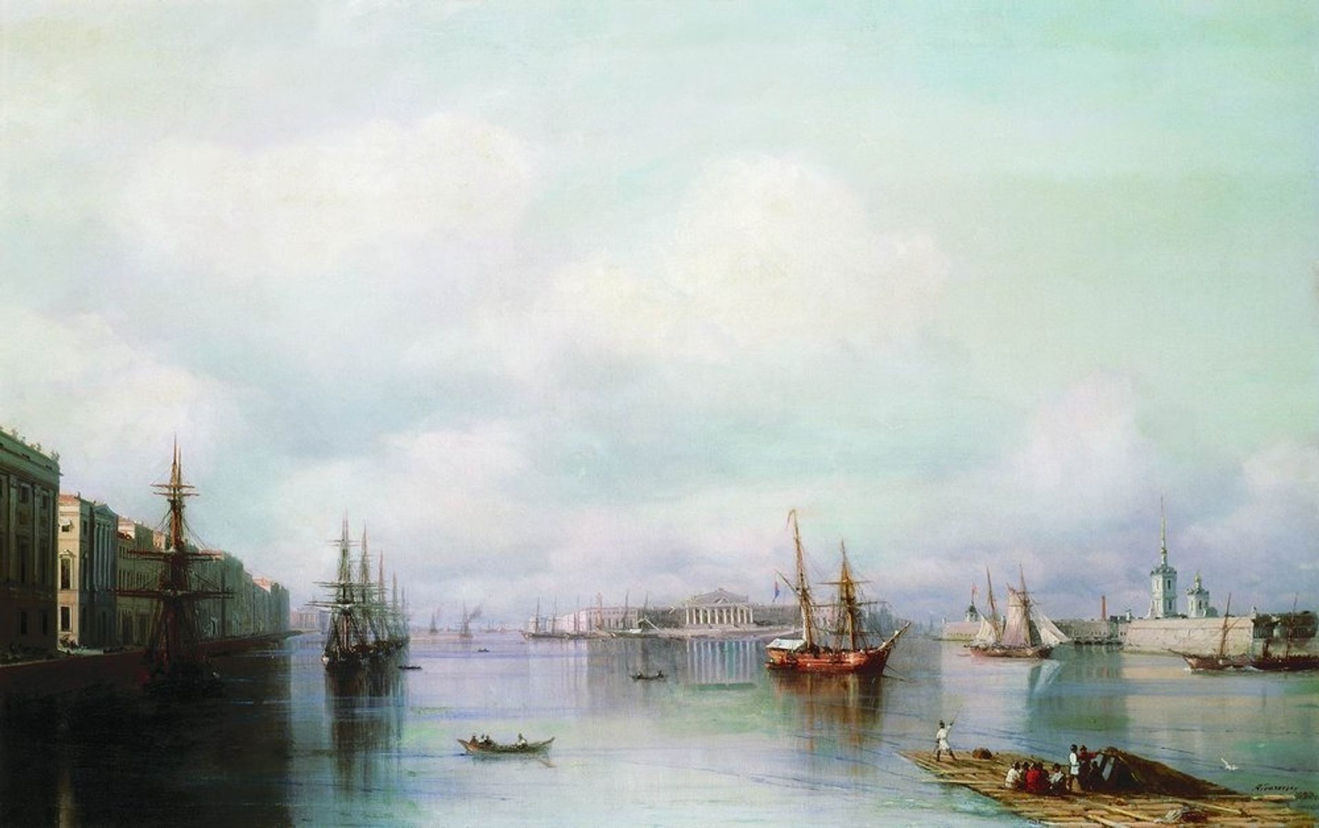 View of Peterburg by Ivan Konstantinovich Aivazovsky