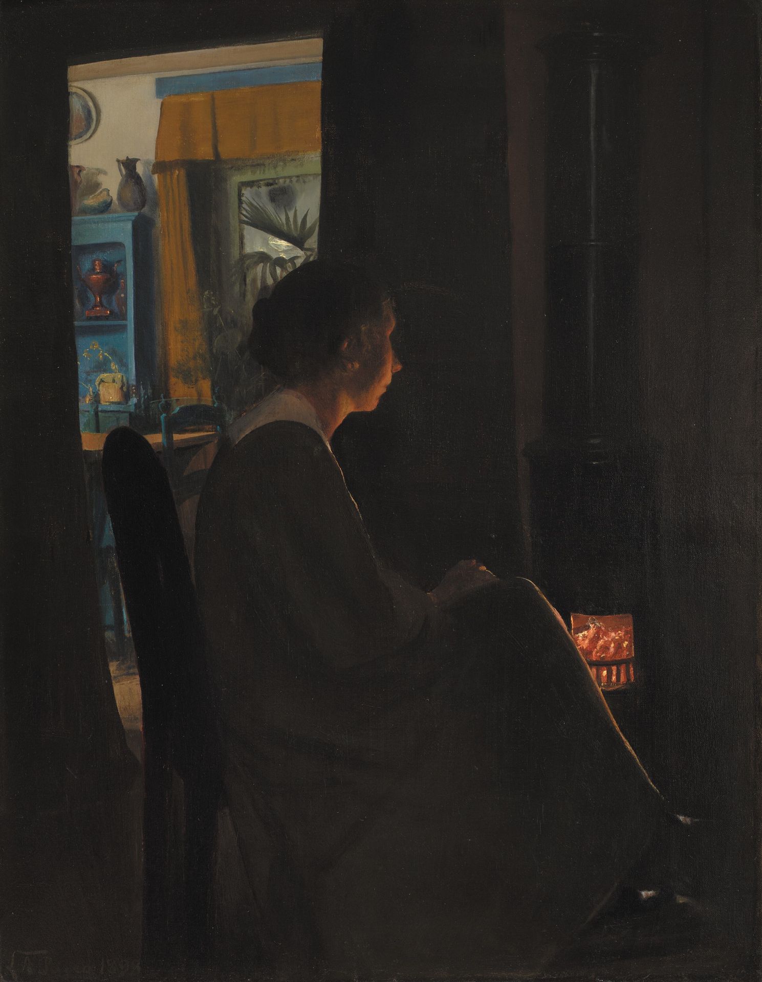 Twilight. The Artist's Wife by L.A. Ring