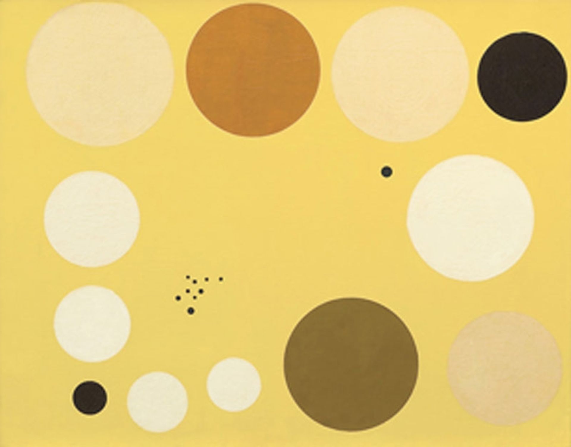 Carta celeste en amarillo n° 1 by Lolo Soldevilla