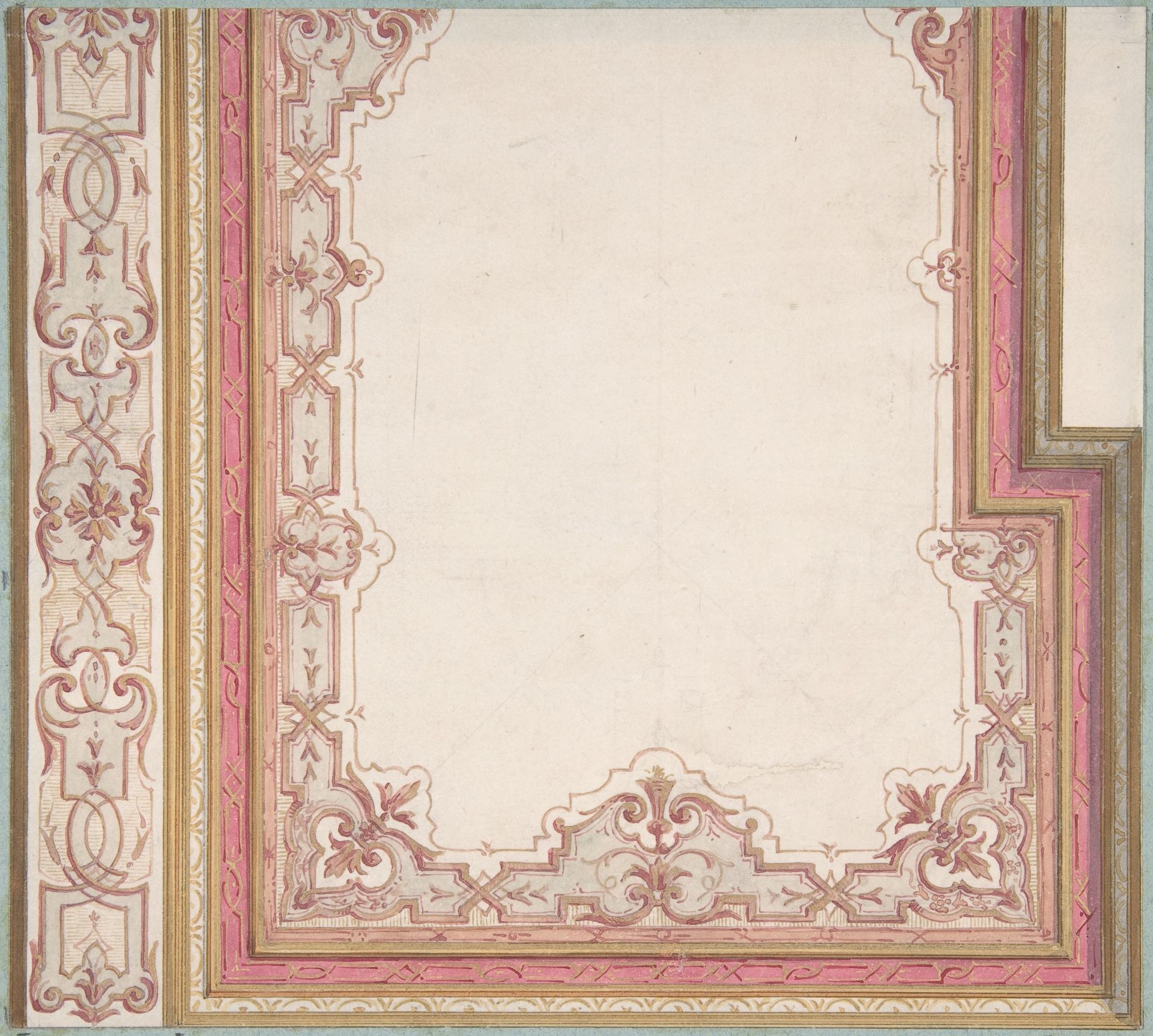 Ceiling Design for Madame Hope's Bedroom by Jules-Edmond-Charles Lachaise