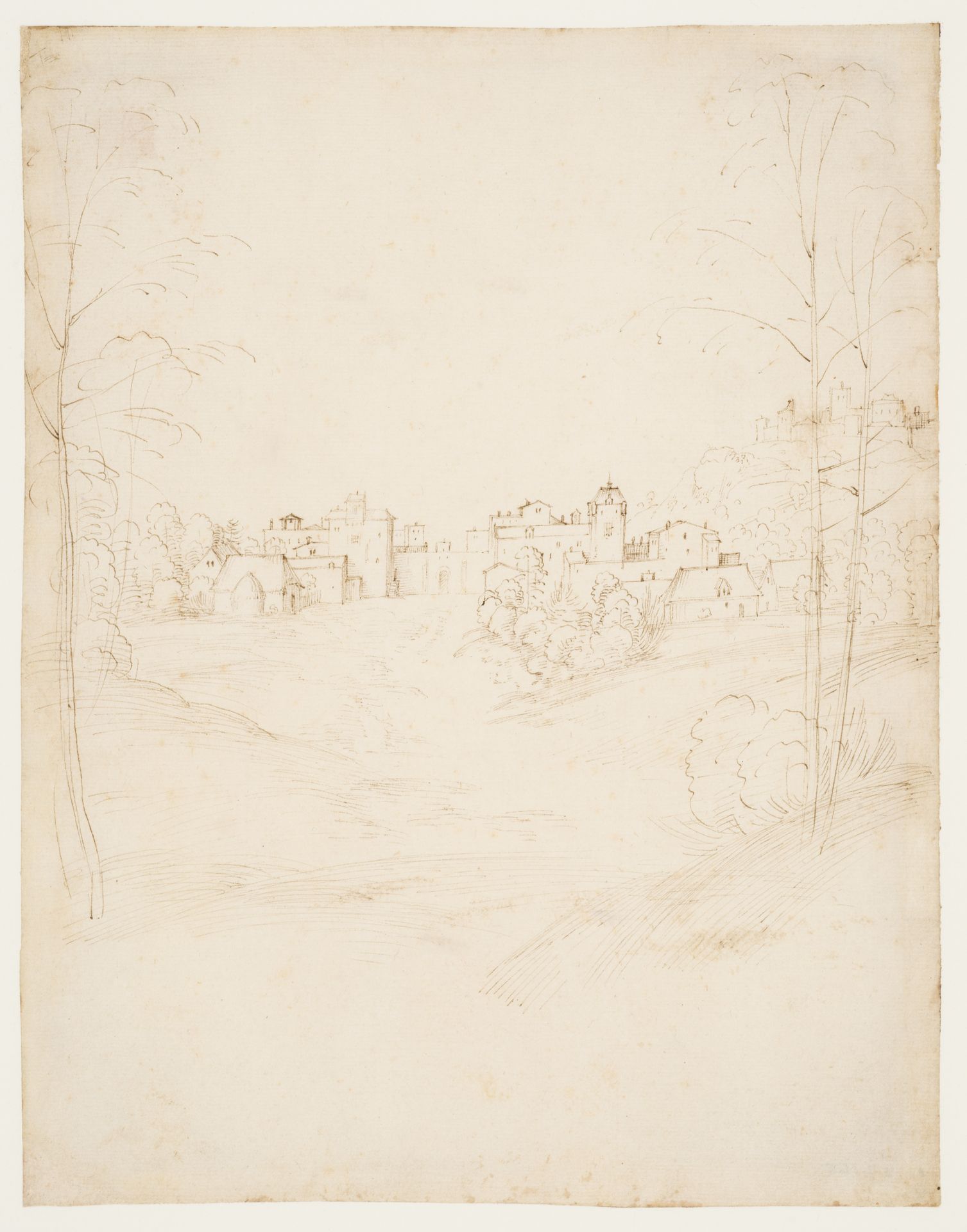 A Small Town on the Crest of a Slope by Fra Bartolomeo