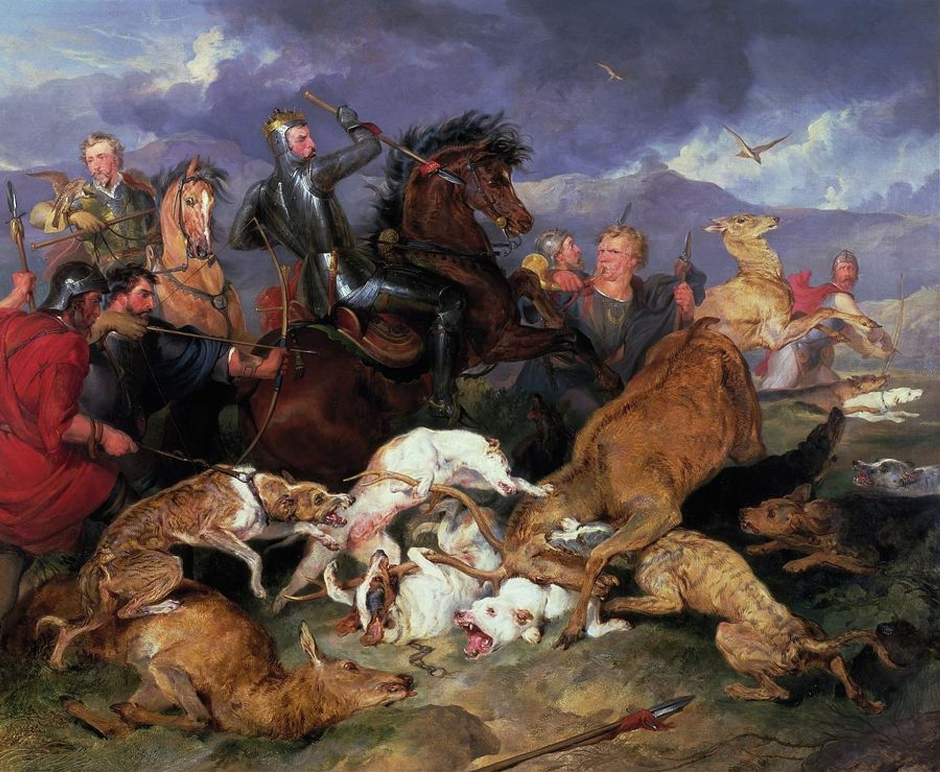 The Hunting of Chevy Chase by Edwin Henry Landseer