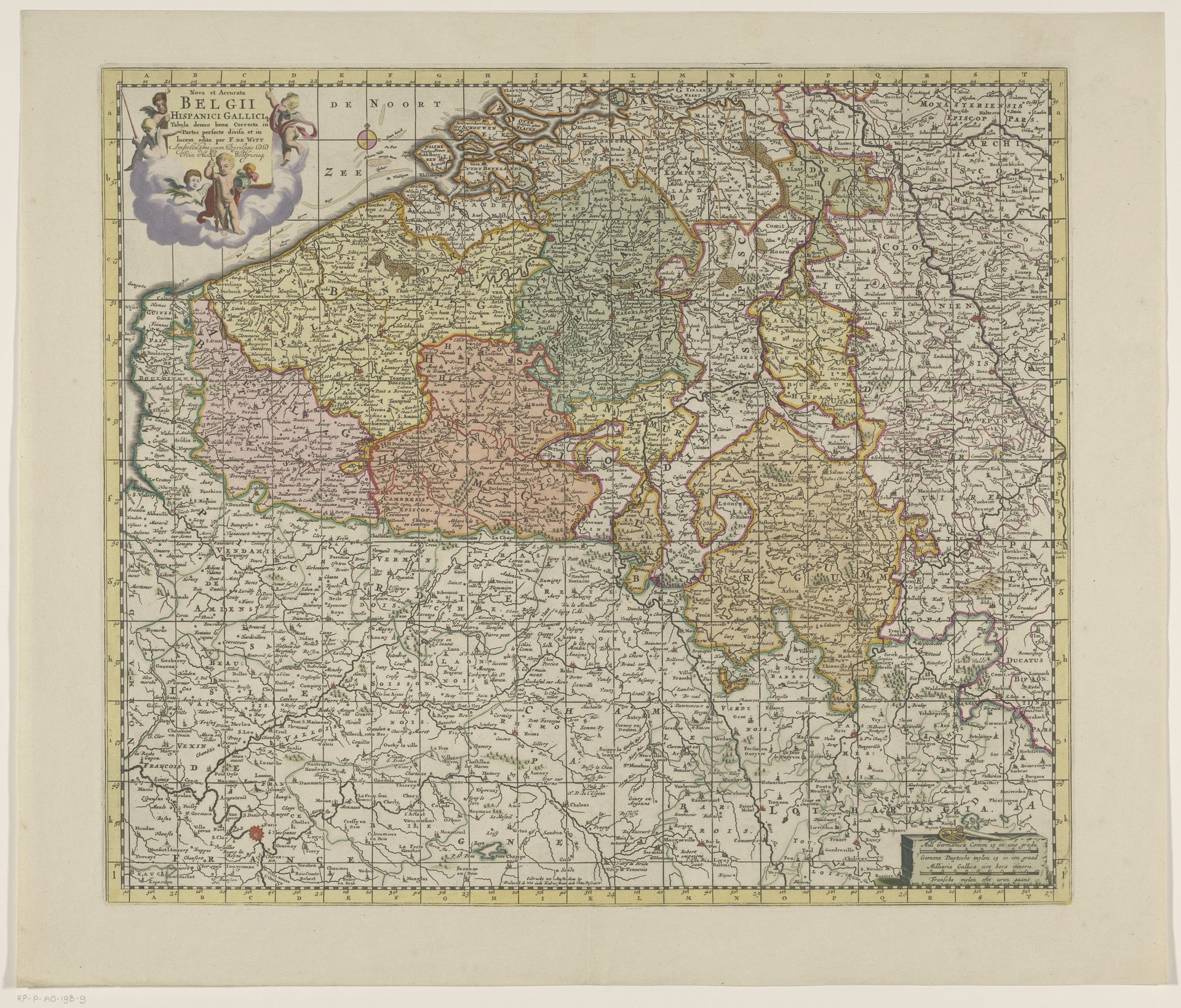 Kaart van de Zuidelijke Nederlanden by Anonymous