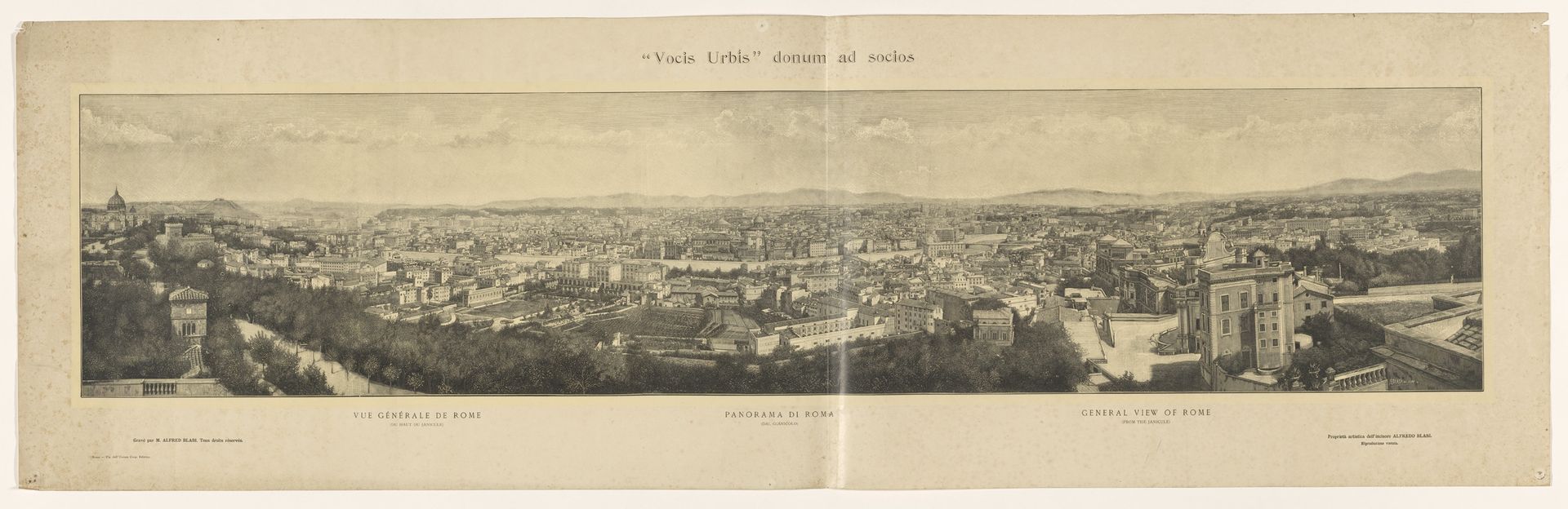 Panorama van Rome by Alfredo Blasi