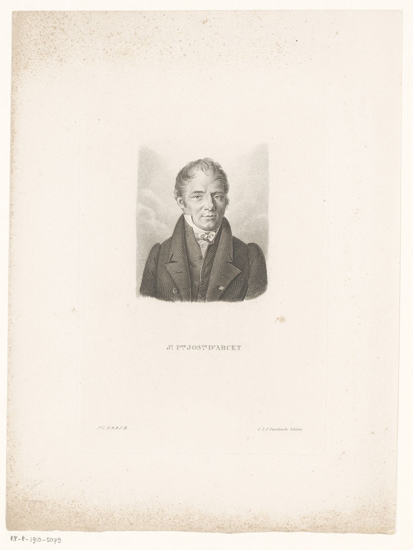Portret van Jean-Pierre-Joseph d'Arcet by Charles Aimé Forestier