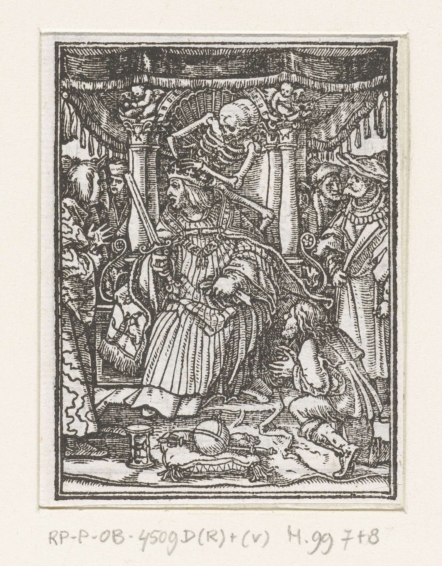 Keizer en de Dood by Hans (II) Holbein