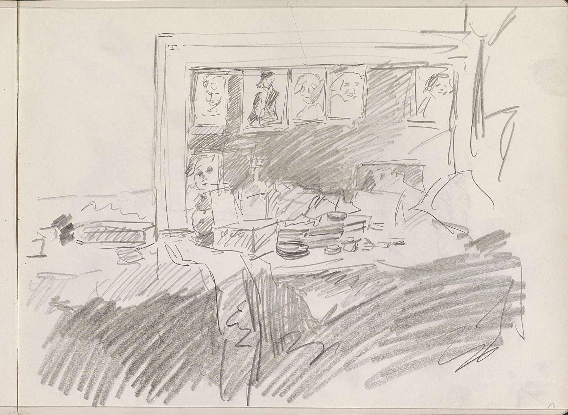 Kaptafel in een kleedkamer by Isaac Israels