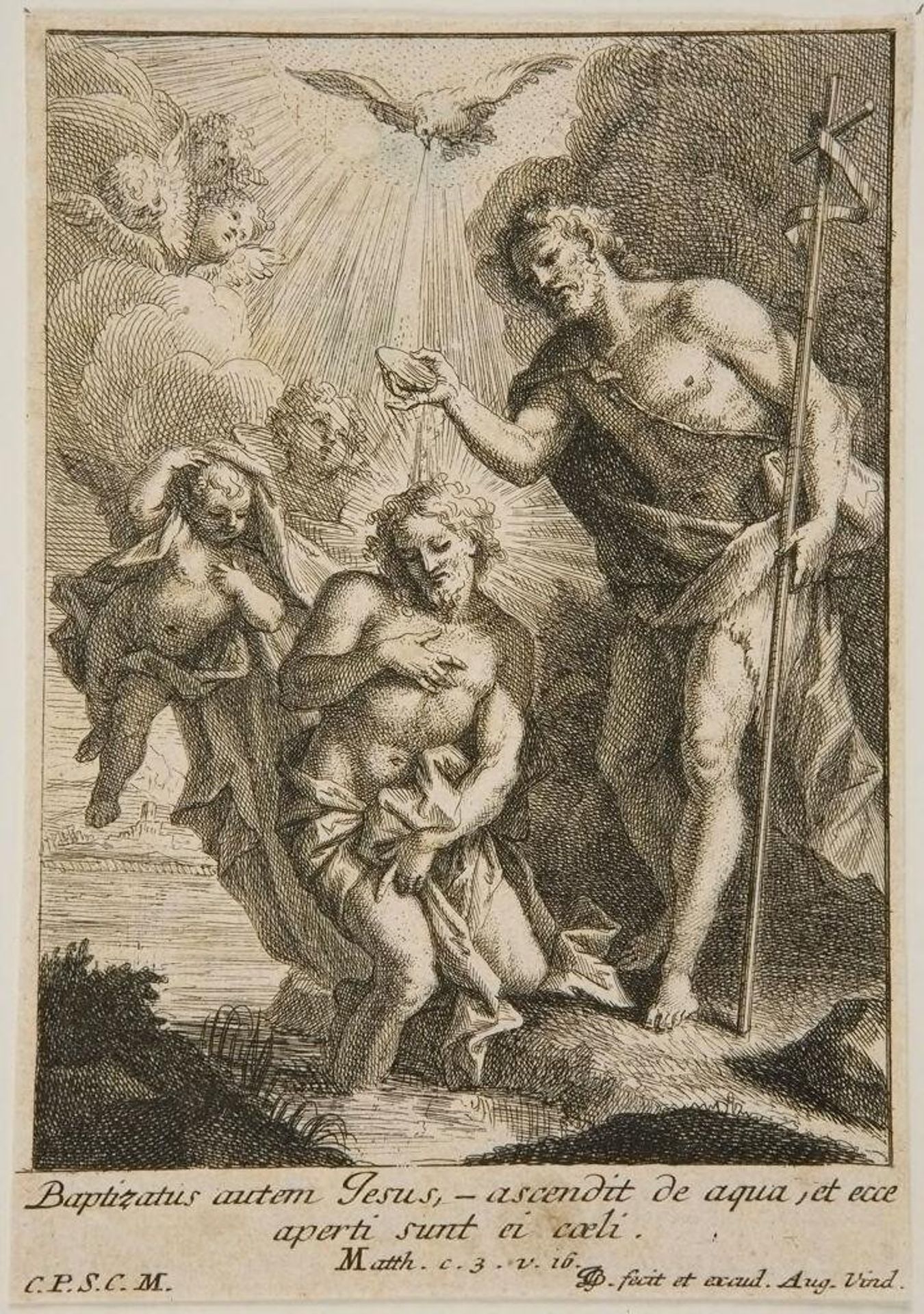 Baptism of Christ by Johann Georg Bergmüller
