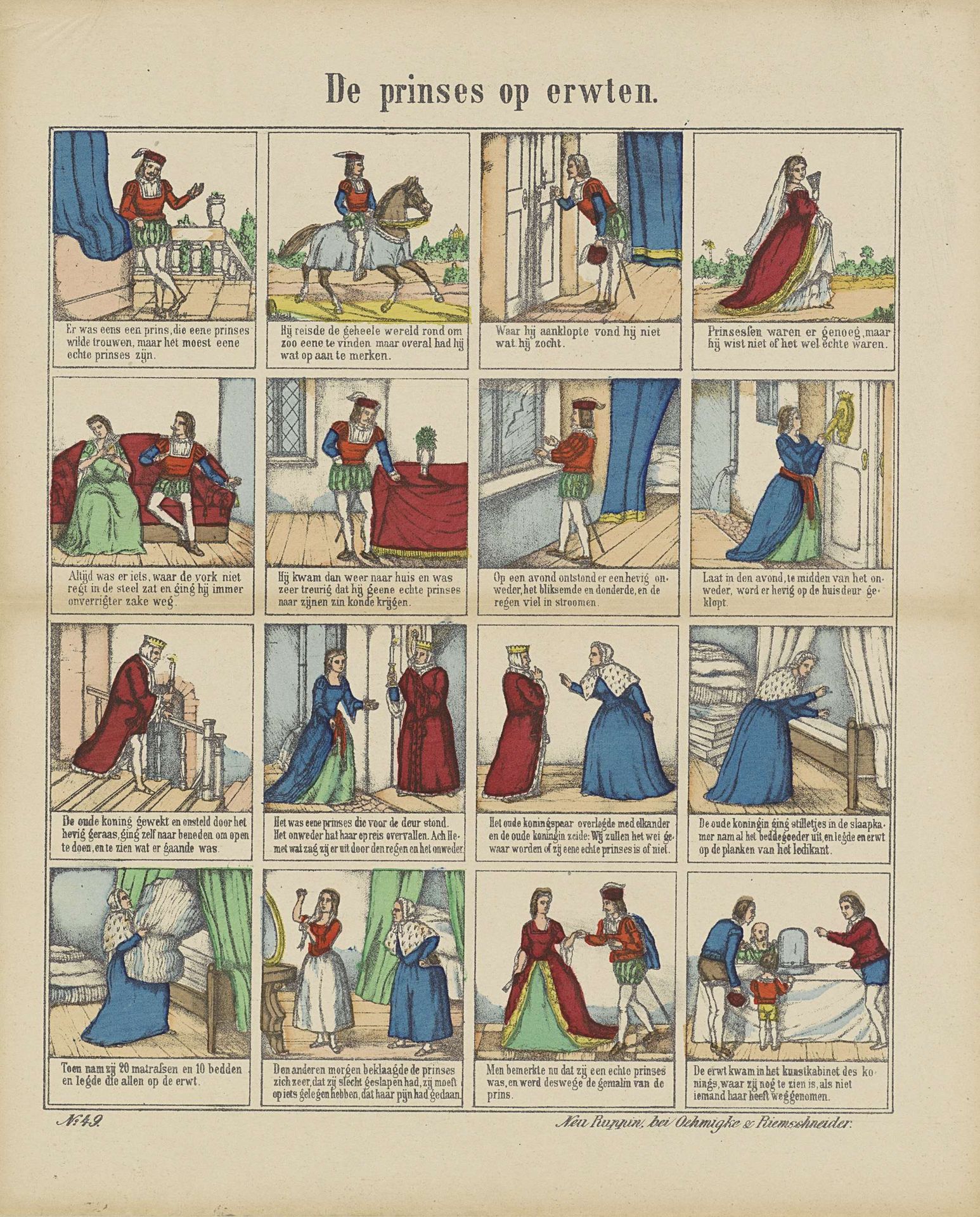De prinses op erwten by Oehmigke & Riemschnieder