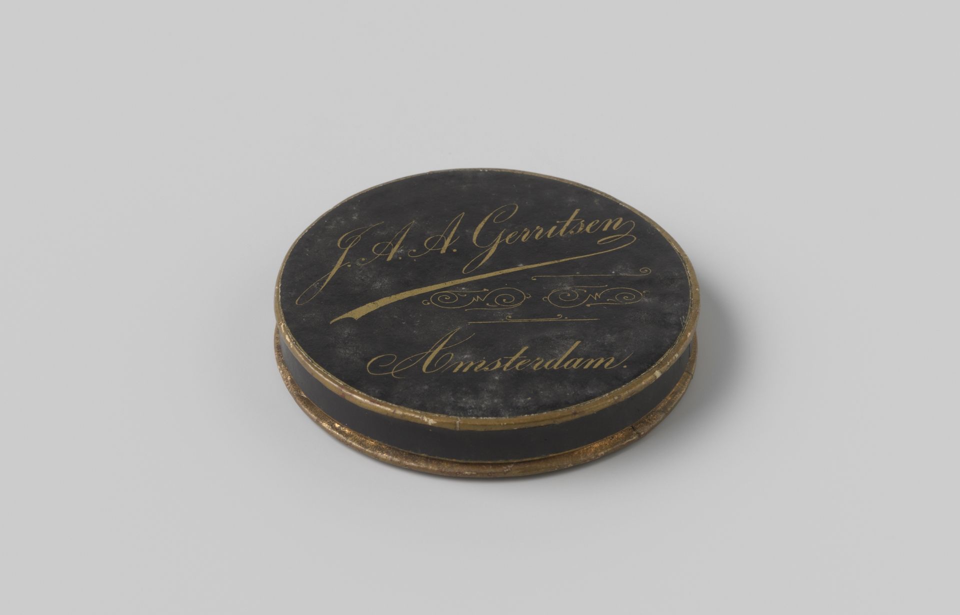 Doos behorende bij een bronze penning by Johannes Albertus Adolf Gerritsen