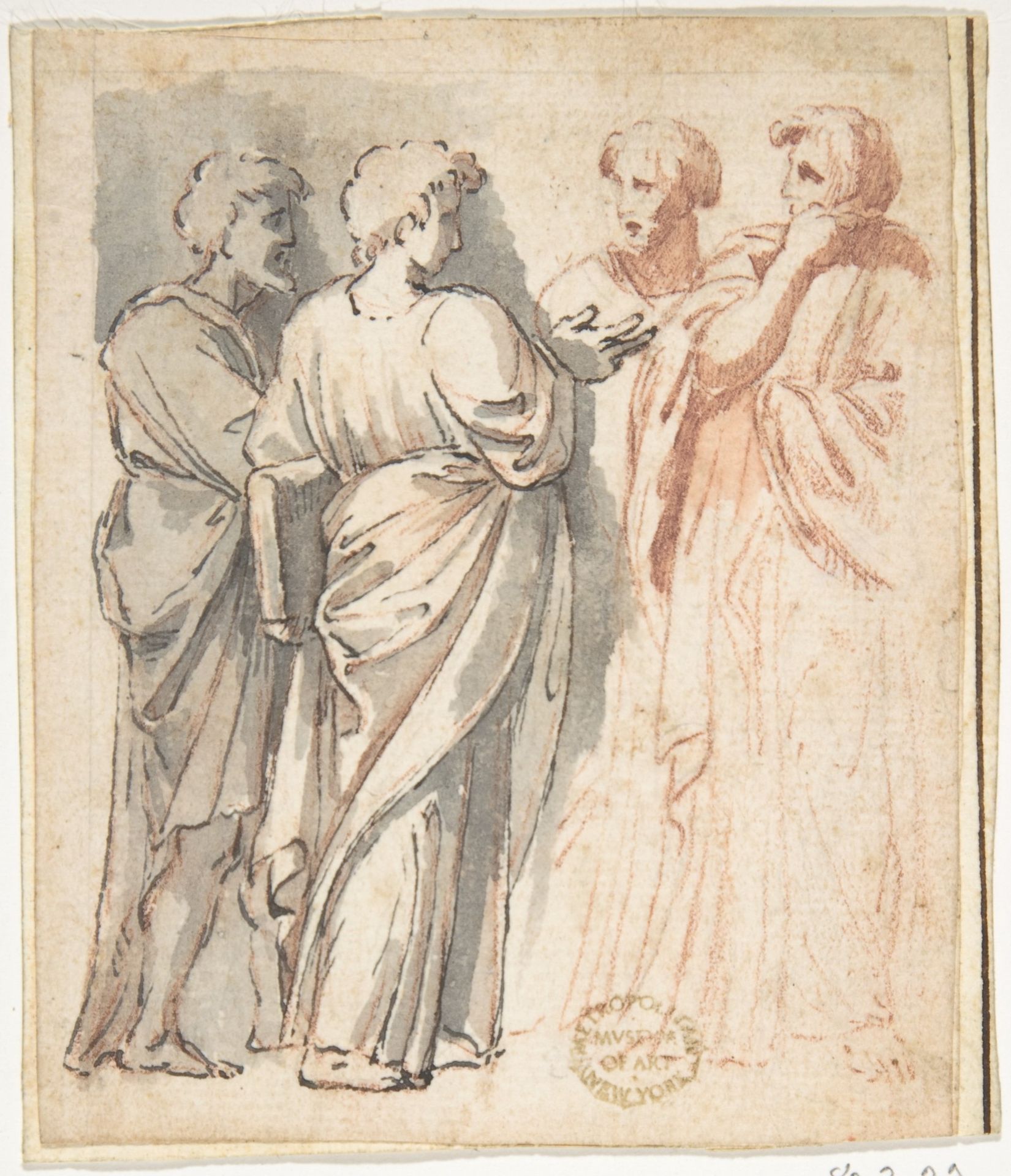 Four Men Arguing by Anonymous