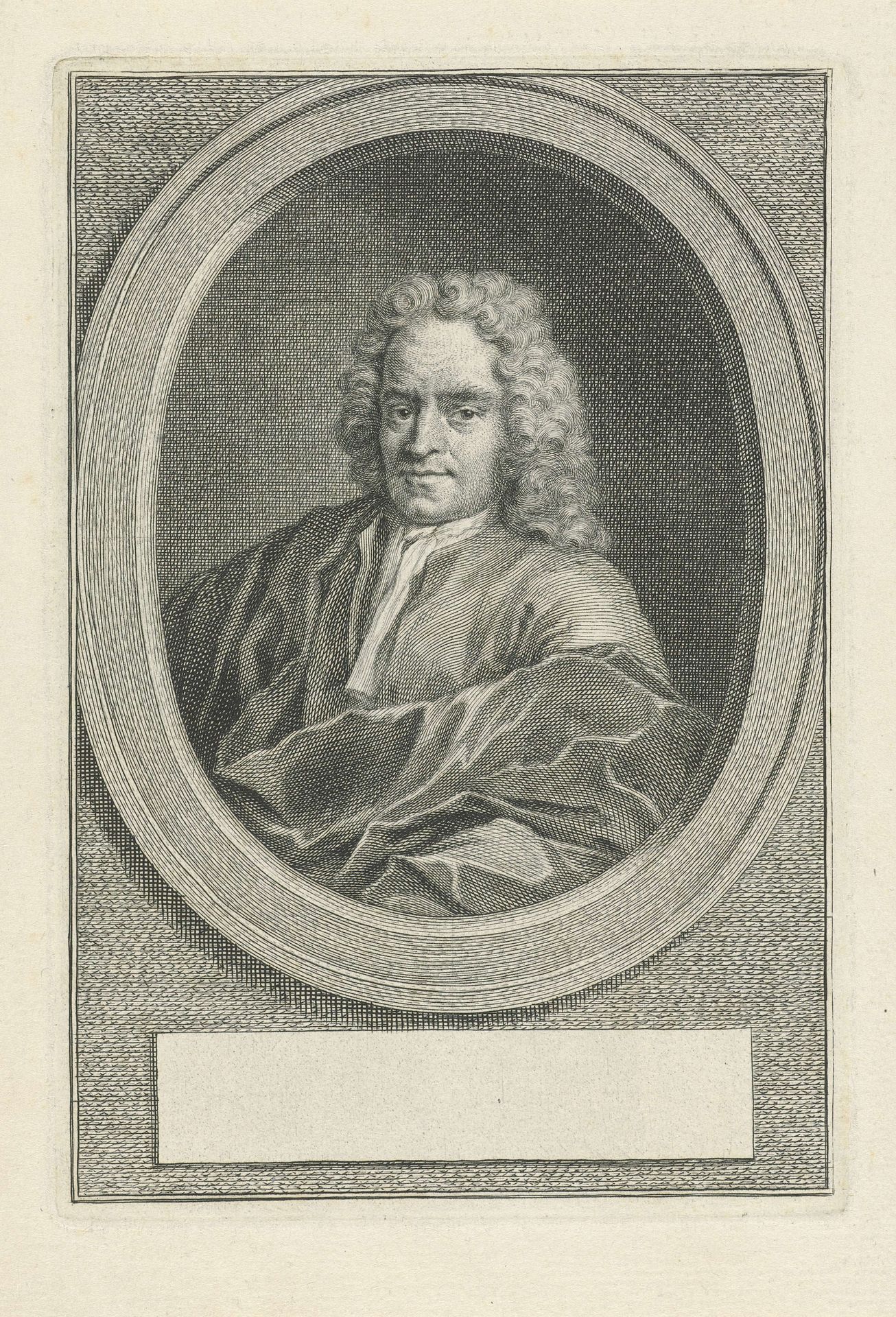 Portret van Herman Hengstenburgh by Jacob Houbraken