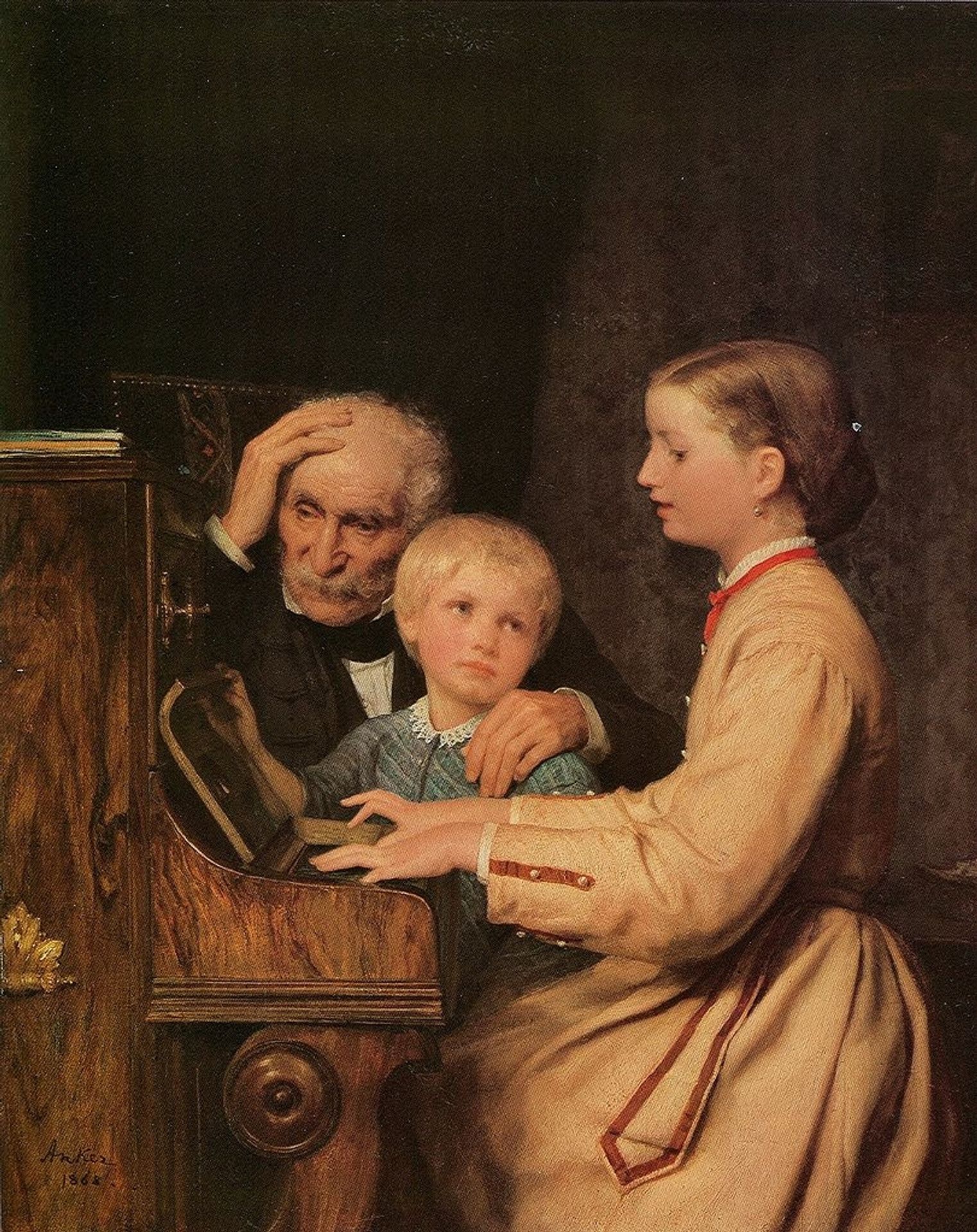 The exiles by Albrecht Anker