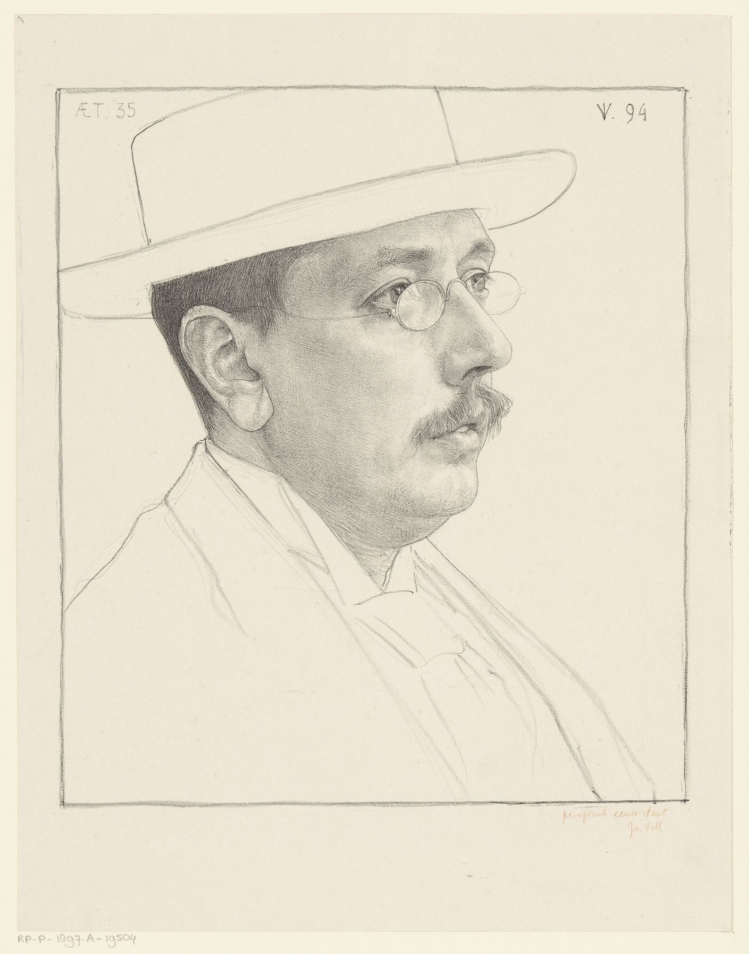Portret van Aegidius Willem Timmerman by Jan Veth
