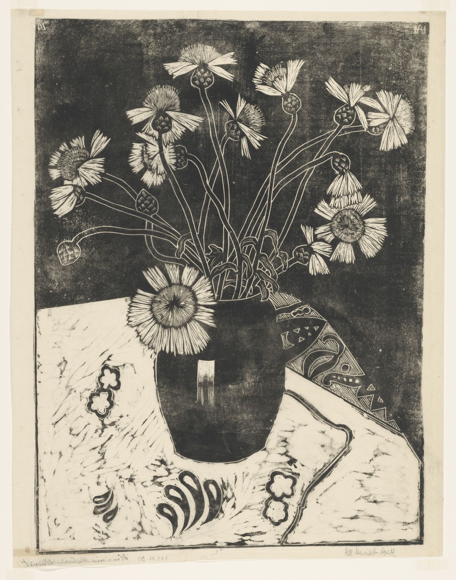 Bloemen in een vaas by Henk Henriët
